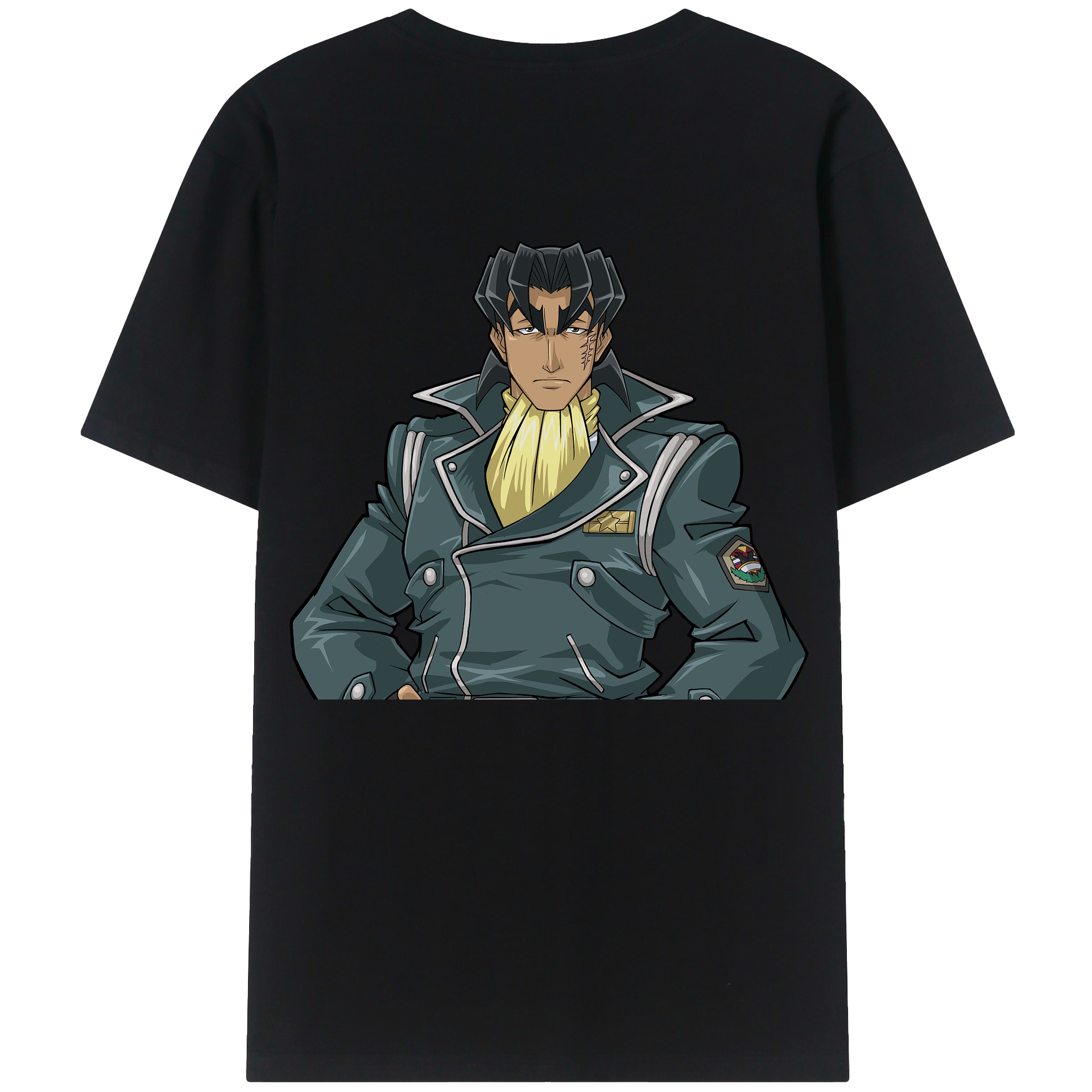 （画像用） 遊☆戯☆王 Yu-Gi-Oh! 綿100％ メンズ半袖Tシャツ（バックプリント） 通気性