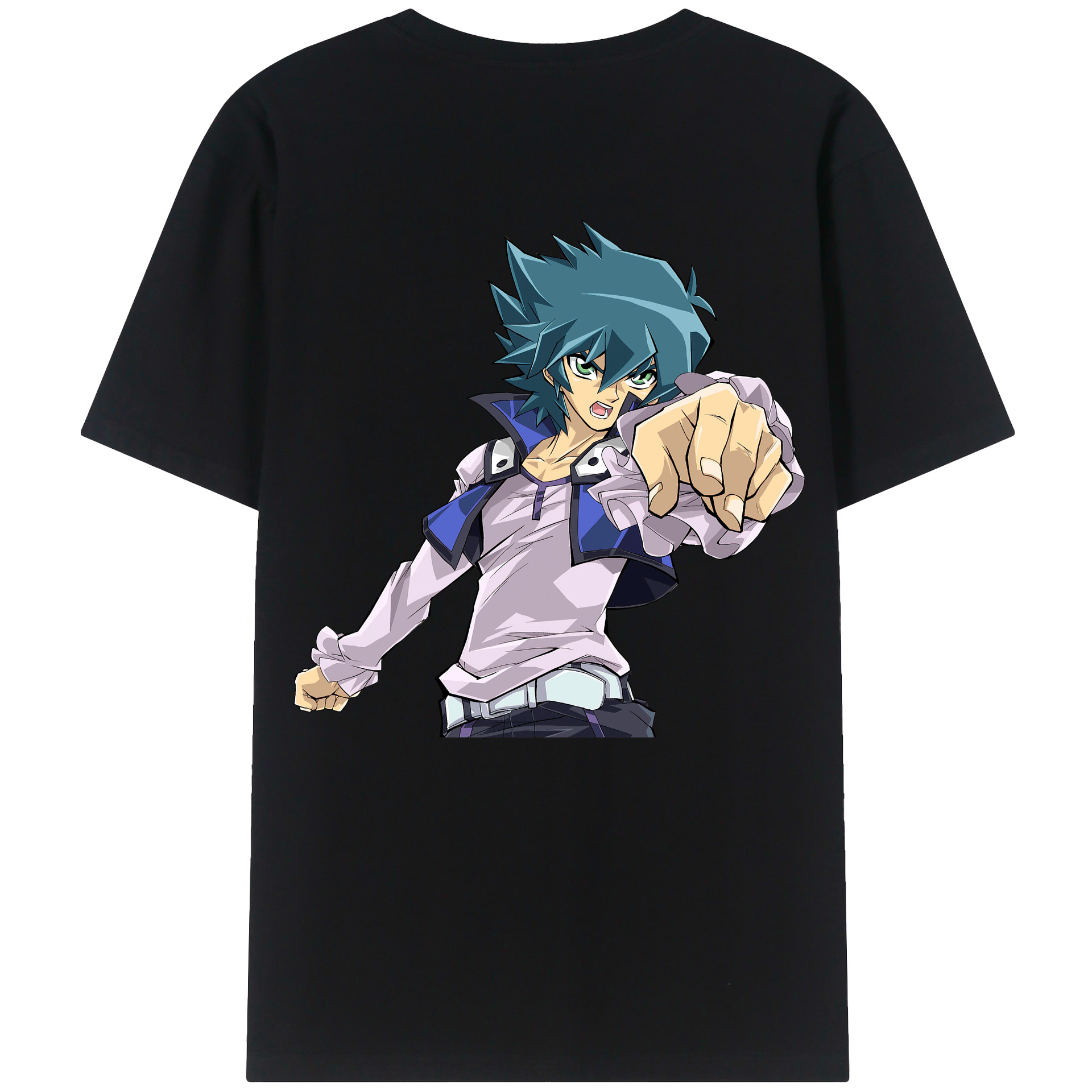 （画像用） 遊☆戯☆王 Yu-Gi-Oh! 綿100％ メンズ半袖Tシャツ（バックプリント） 通気性
