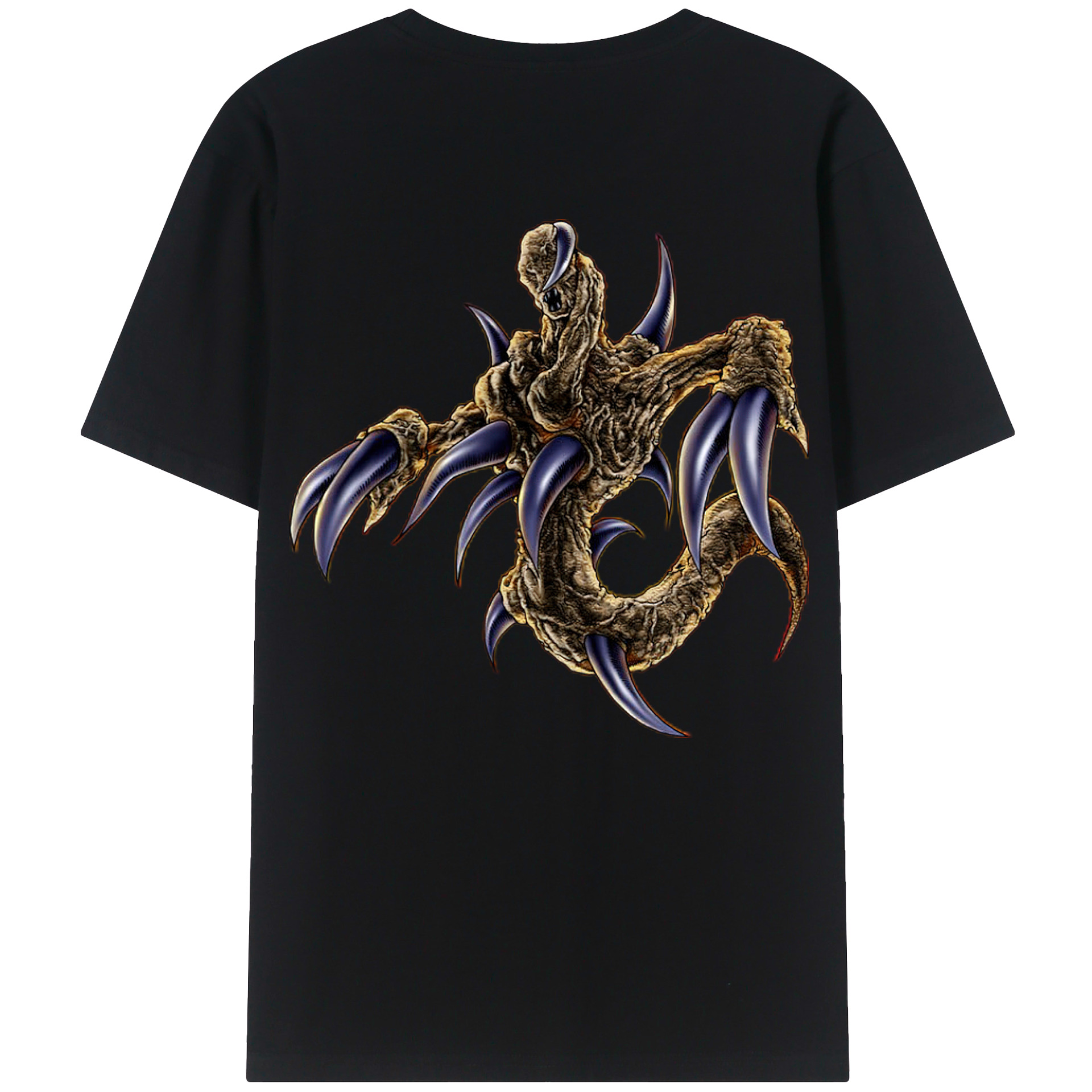 （画像用） 遊☆戯☆王 Yu-Gi-Oh! 綿100％ メンズ半袖Tシャツ（バックプリント） 通気性