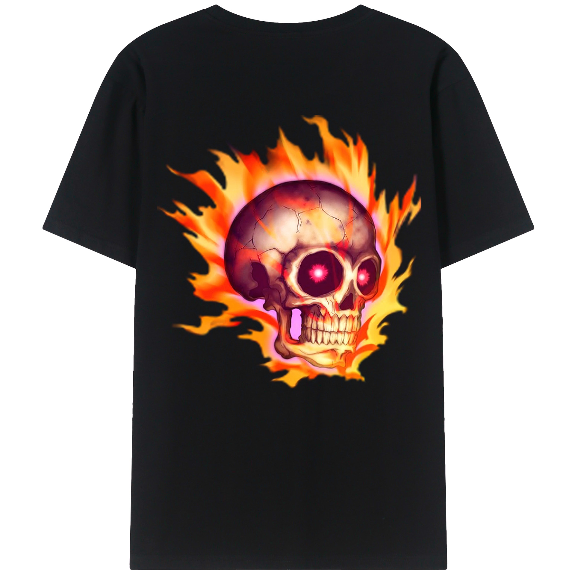 （画像用） 遊☆戯☆王 Yu-Gi-Oh! 綿100％ メンズ半袖Tシャツ（バックプリント） 通気性