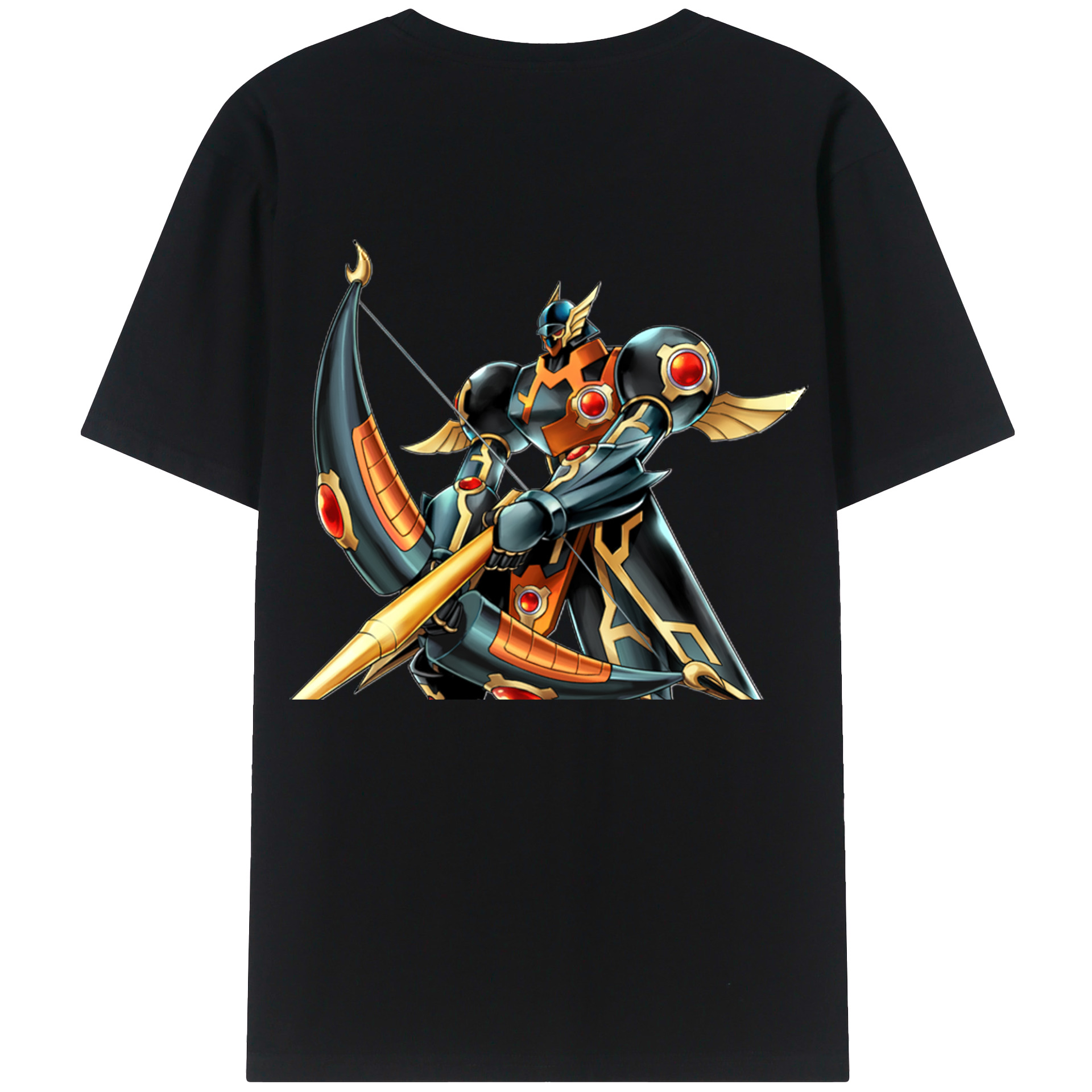 （画像用） 遊☆戯☆王 Yu-Gi-Oh! 綿100％ メンズ半袖Tシャツ（バックプリント） 通気性