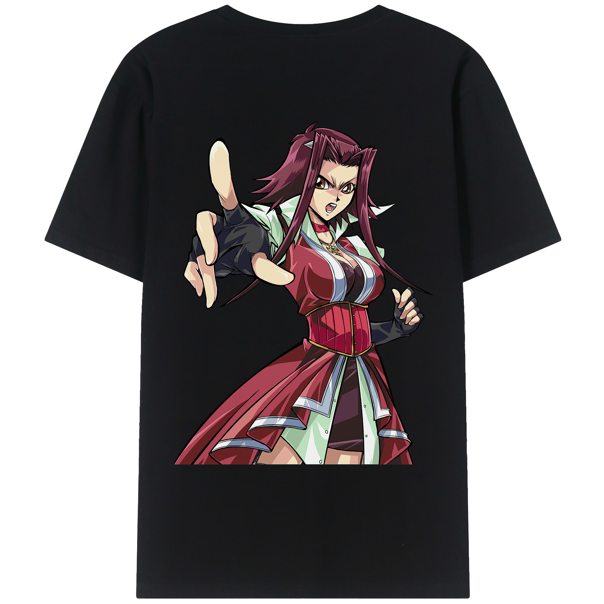 （画像用） 遊☆戯☆王 Yu-Gi-Oh! 綿100％ メンズ半袖Tシャツ（バックプリント） 通気性
