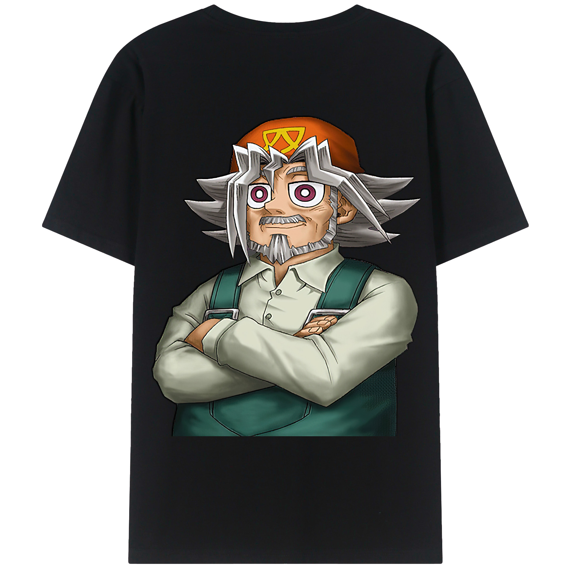 （画像用） 遊☆戯☆王 Yu-Gi-Oh! 綿100％ メンズ半袖Tシャツ（バックプリント） 通気性