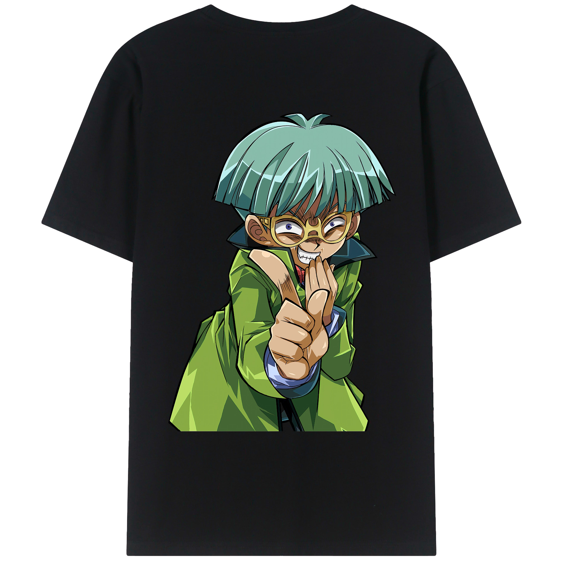 （画像用） 遊☆戯☆王 Yu-Gi-Oh! 綿100％ メンズ半袖Tシャツ（バックプリント） 通気性
