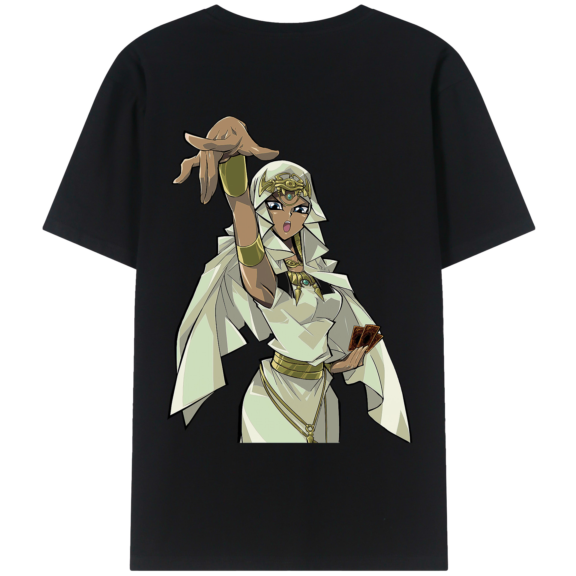 （画像用） 遊☆戯☆王 Yu-Gi-Oh! 綿100％ メンズ半袖Tシャツ（バックプリント） 通気性