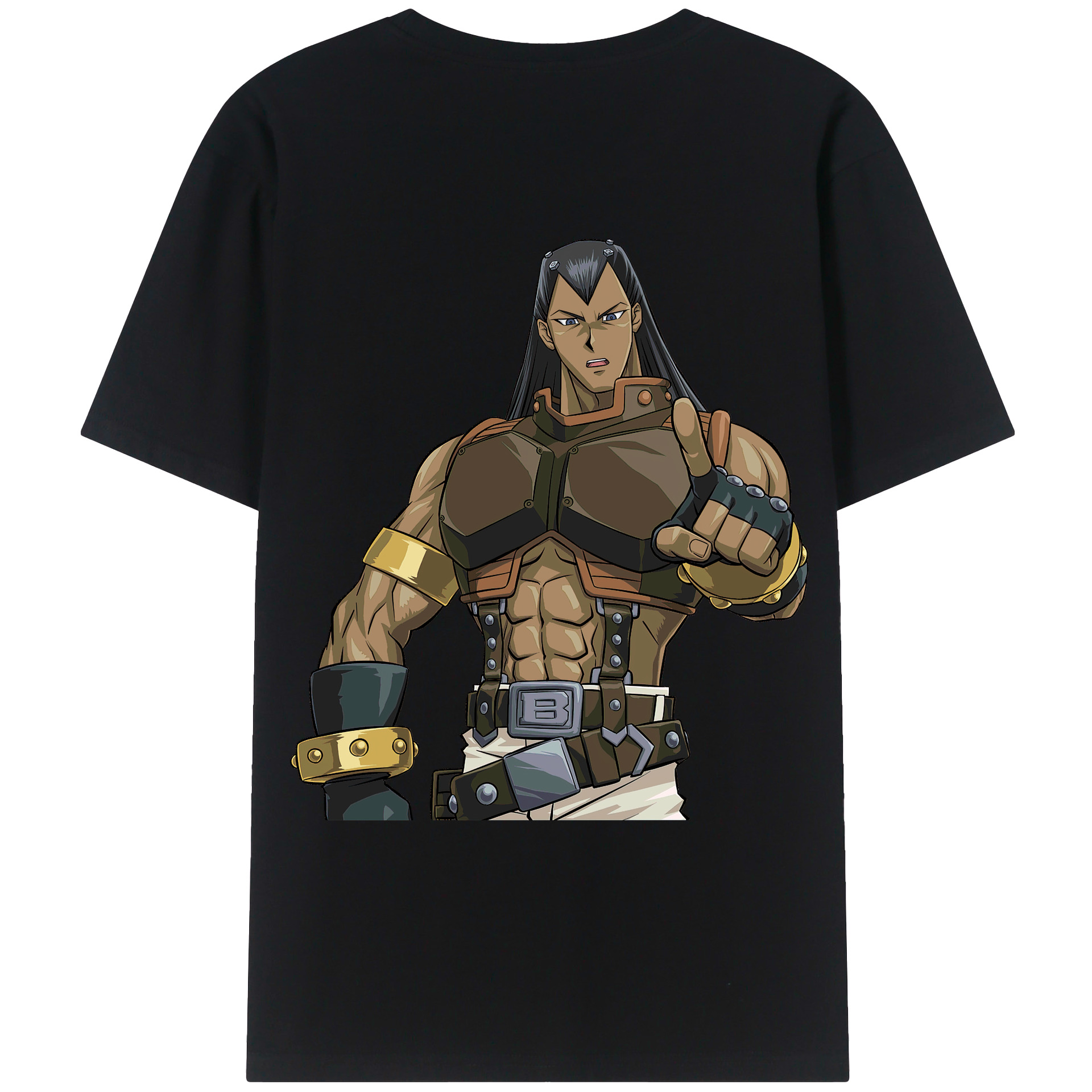 （画像用） 遊☆戯☆王 Yu-Gi-Oh! 綿100％ メンズ半袖Tシャツ（バックプリント） 通気性