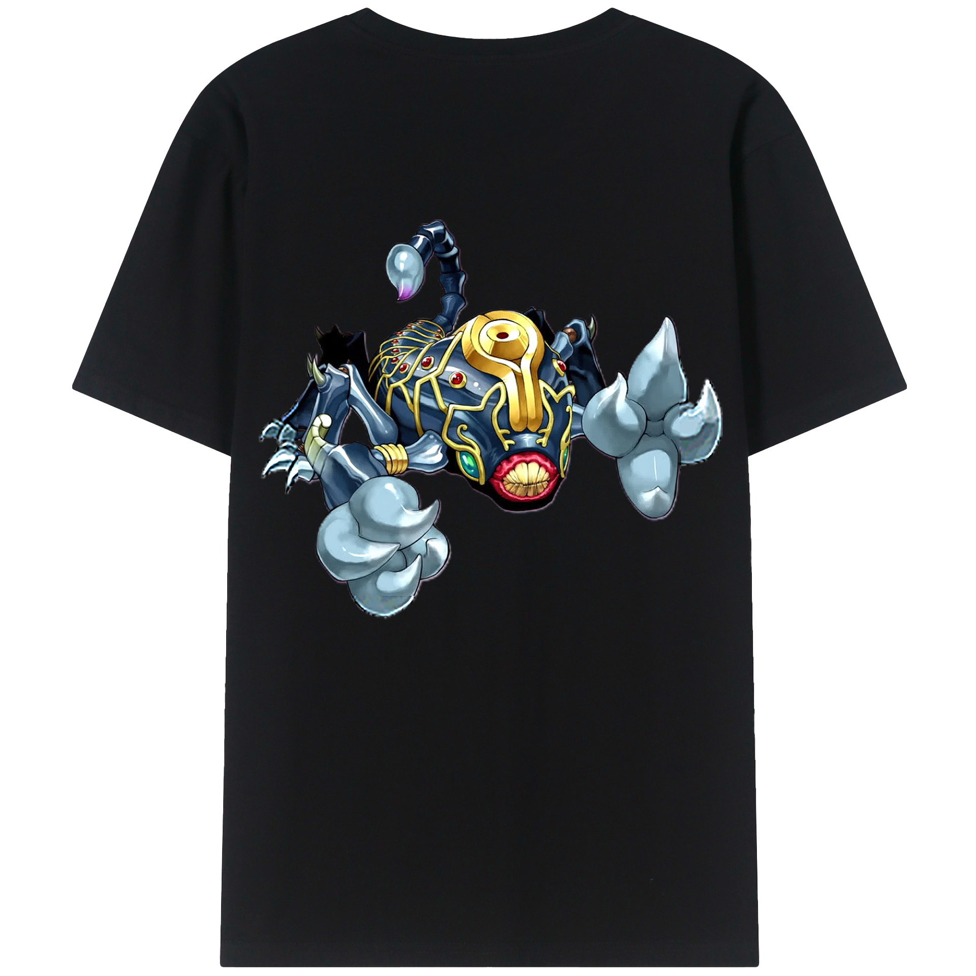 （画像用） 遊☆戯☆王 Yu-Gi-Oh! 綿100％ メンズ半袖Tシャツ（バックプリント） 通気性