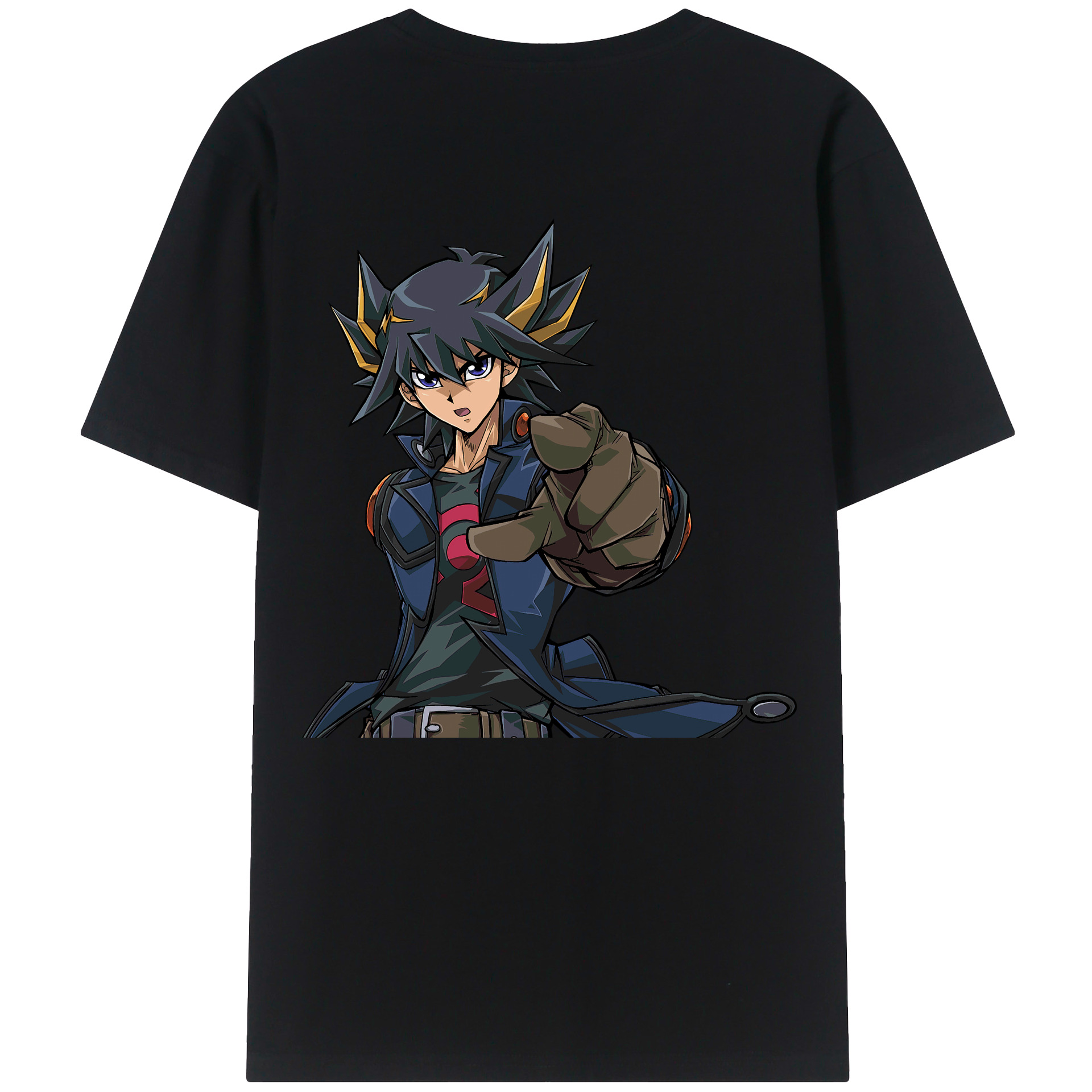 （画像用） 遊☆戯☆王 Yu-Gi-Oh! 綿100％ メンズ半袖Tシャツ（バックプリント） 通気性