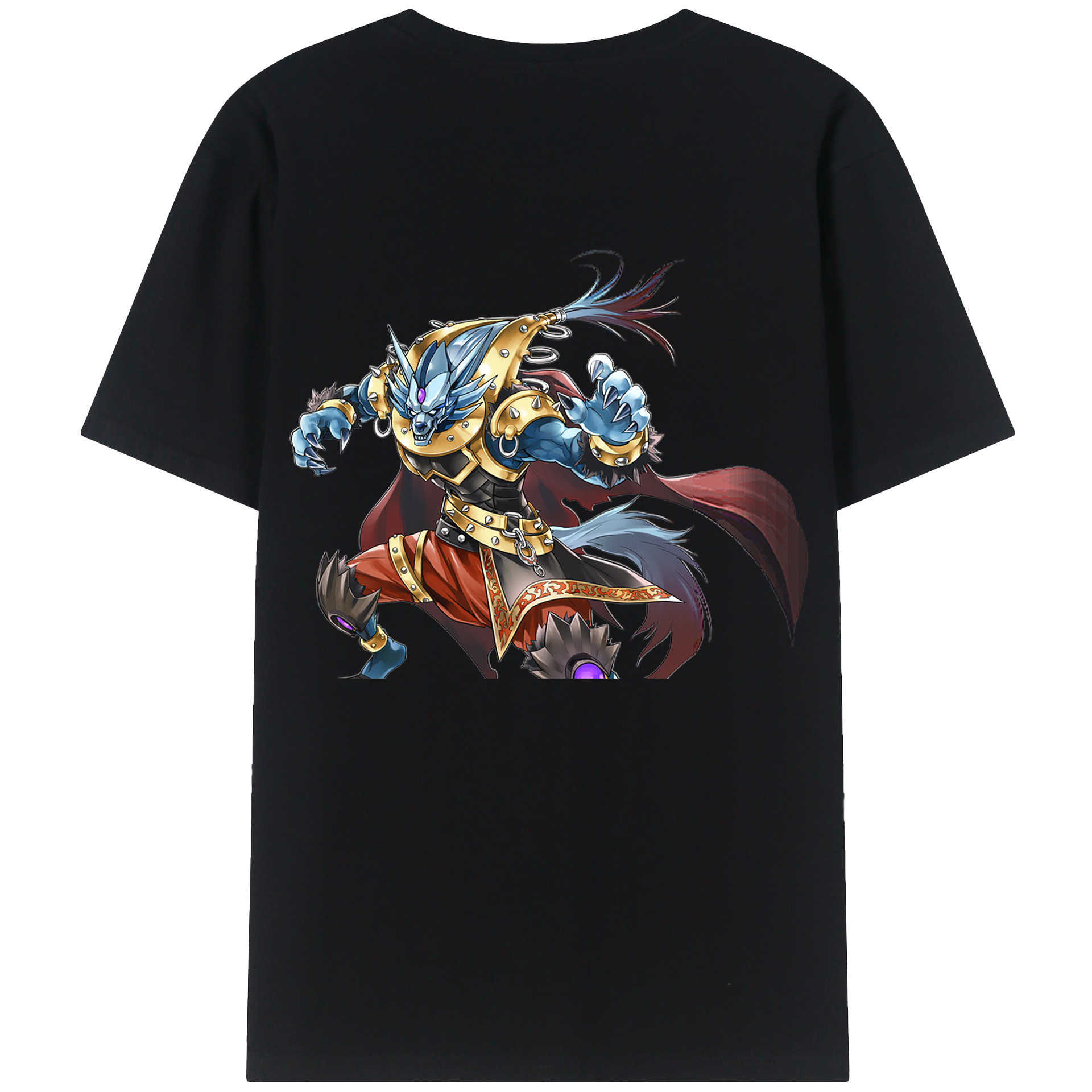（画像用） 遊☆戯☆王 Yu-Gi-Oh! 綿100％ メンズ半袖Tシャツ（バックプリント） 通気性