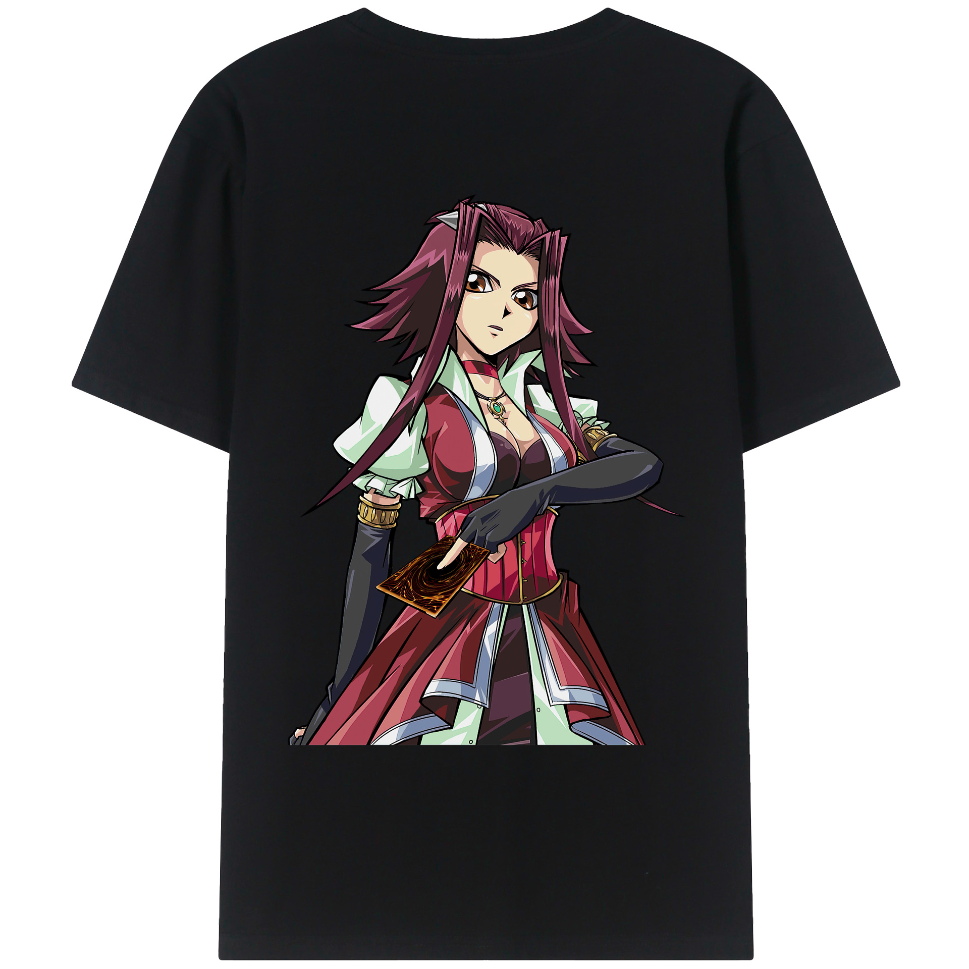 （画像用） 遊☆戯☆王 Yu-Gi-Oh! 綿100％ メンズ半袖Tシャツ（バックプリント） 通気性