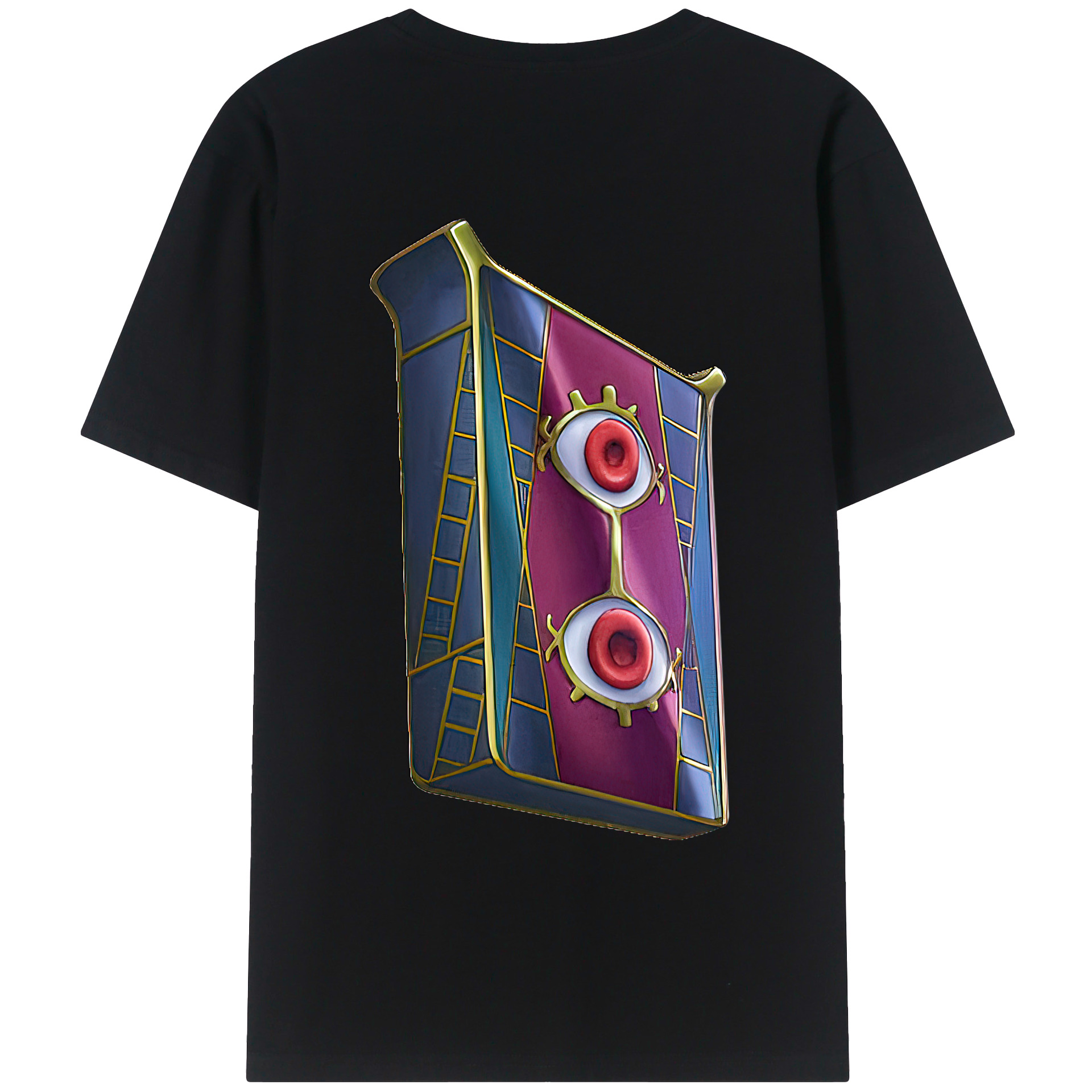 （画像用） 遊☆戯☆王 Yu-Gi-Oh! 綿100％ メンズ半袖Tシャツ（バックプリント） 通気性