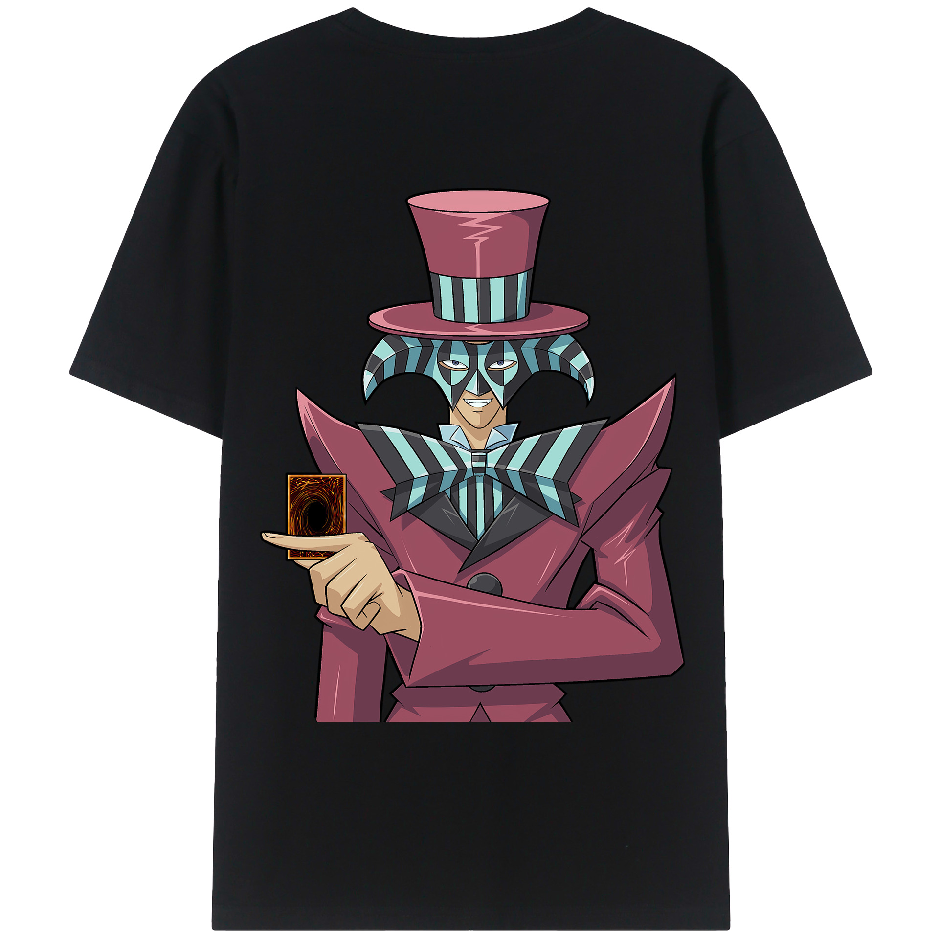 （画像用） 遊☆戯☆王 Yu-Gi-Oh! 綿100％ メンズ半袖Tシャツ（バックプリント） 通気性