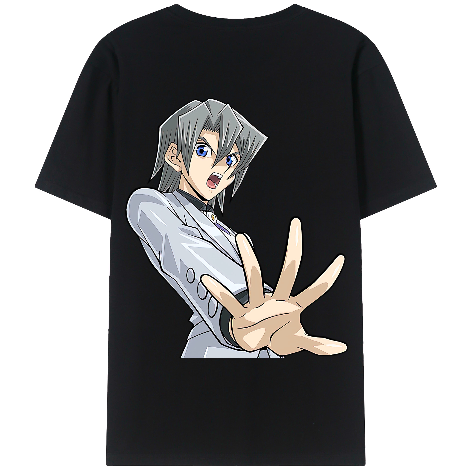 （画像用） 遊☆戯☆王 Yu-Gi-Oh! 綿100％ メンズ半袖Tシャツ（バックプリント） 通気性