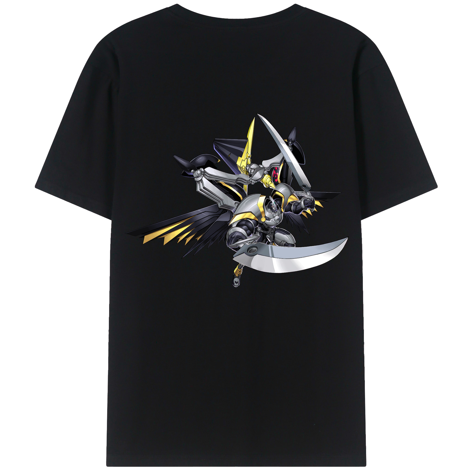 （画像用） 遊☆戯☆王 Yu-Gi-Oh! 綿100％ メンズ半袖Tシャツ（バックプリント） 通気性