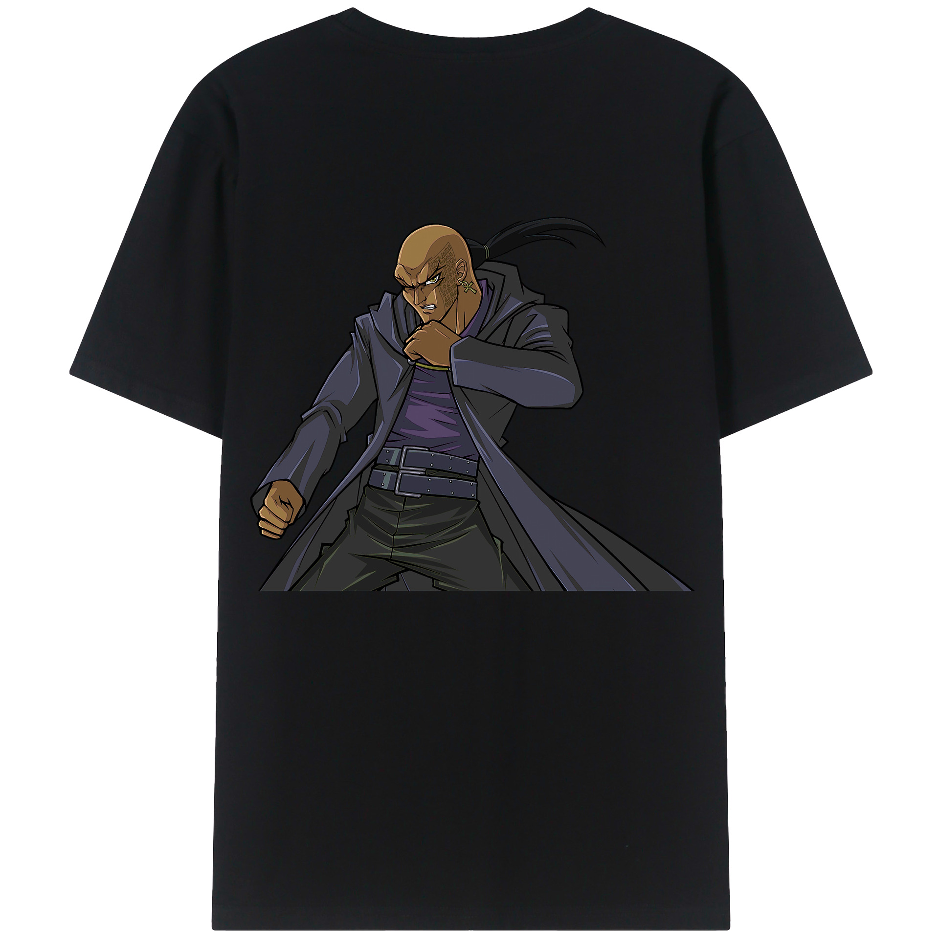 （画像用） 遊☆戯☆王 Yu-Gi-Oh! 綿100％ メンズ半袖Tシャツ（バックプリント） 通気性