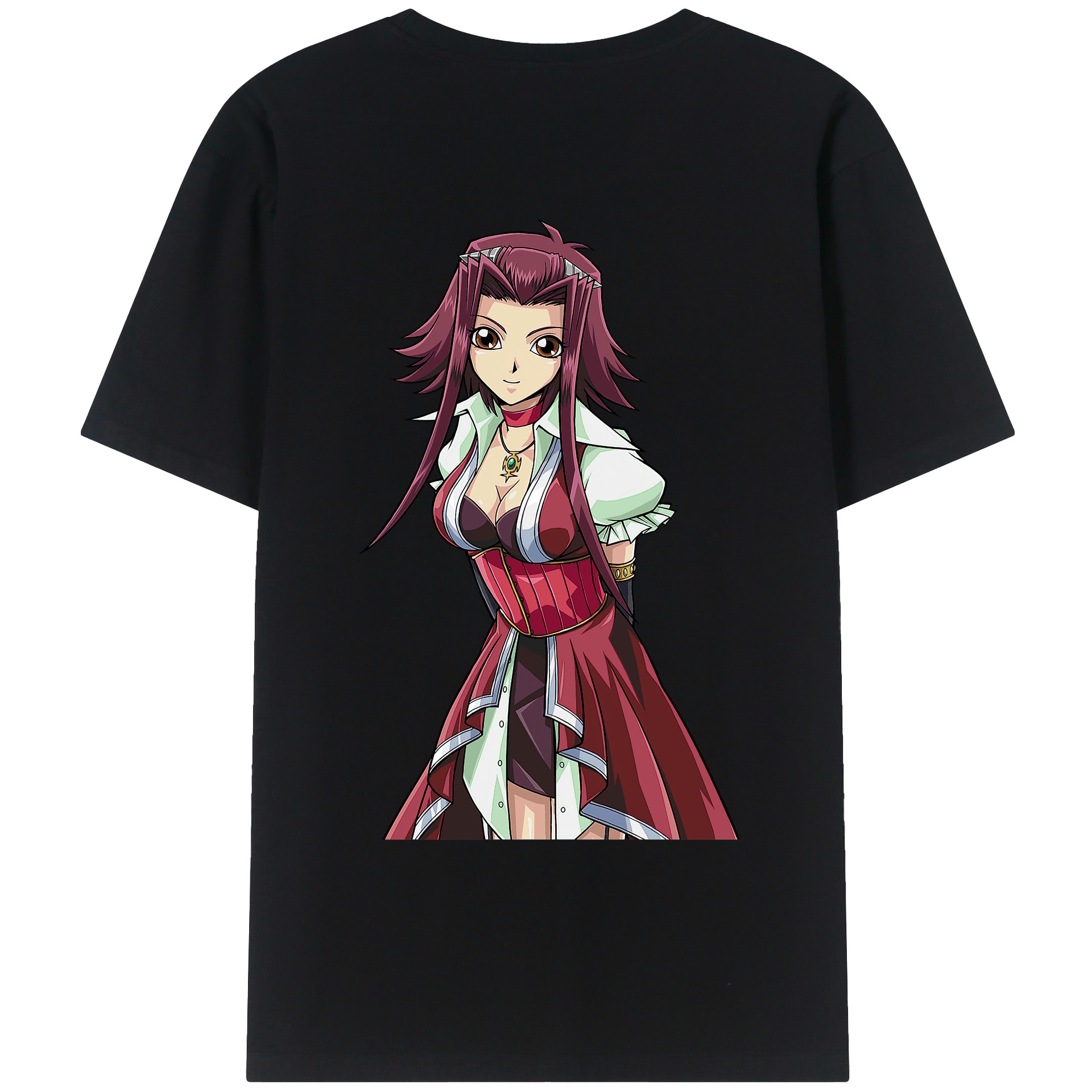 （画像用） 遊☆戯☆王 Yu-Gi-Oh! 綿100％ メンズ半袖Tシャツ（バックプリント） 通気性