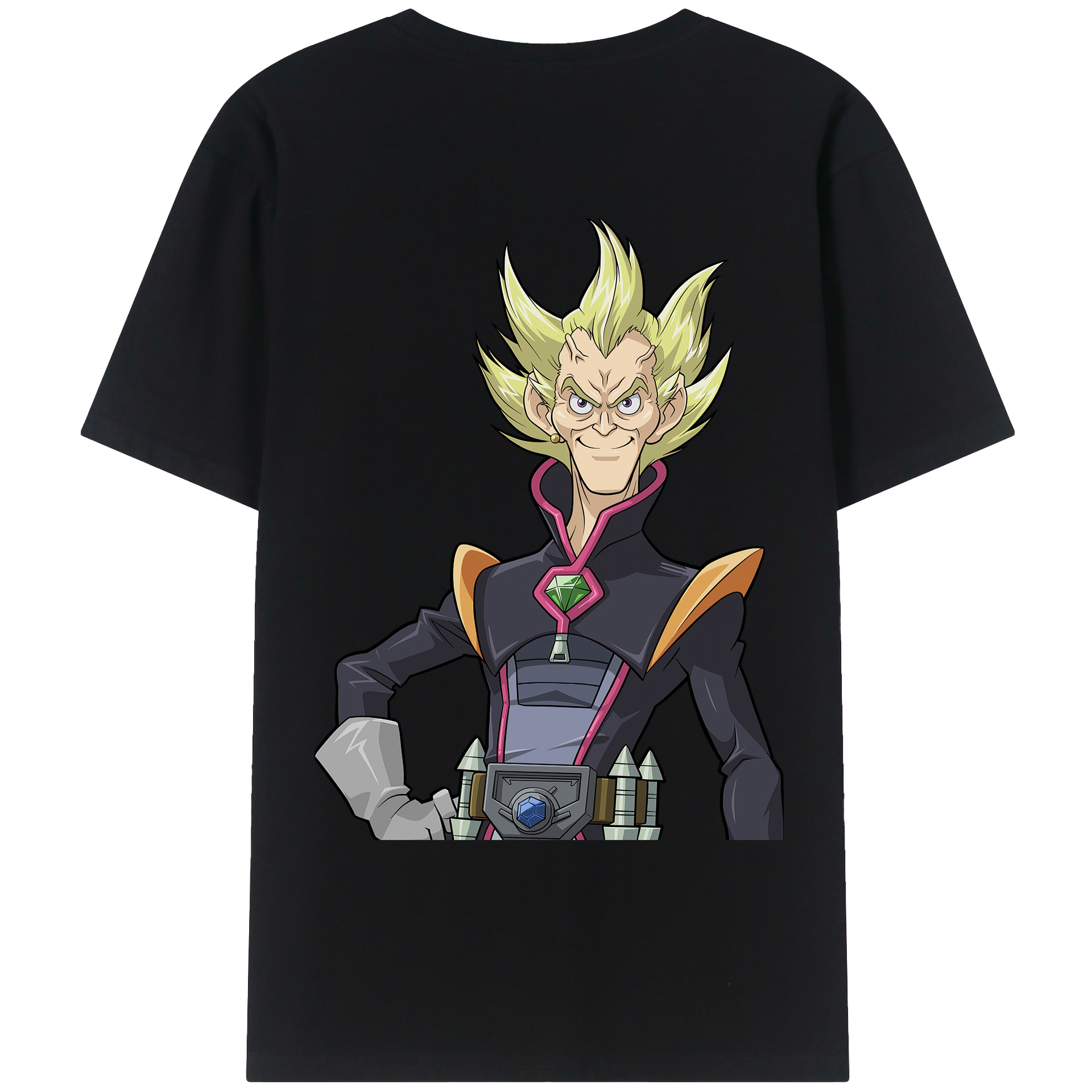 （画像用） 遊☆戯☆王 Yu-Gi-Oh! 綿100％ メンズ半袖Tシャツ（バックプリント） 通気性