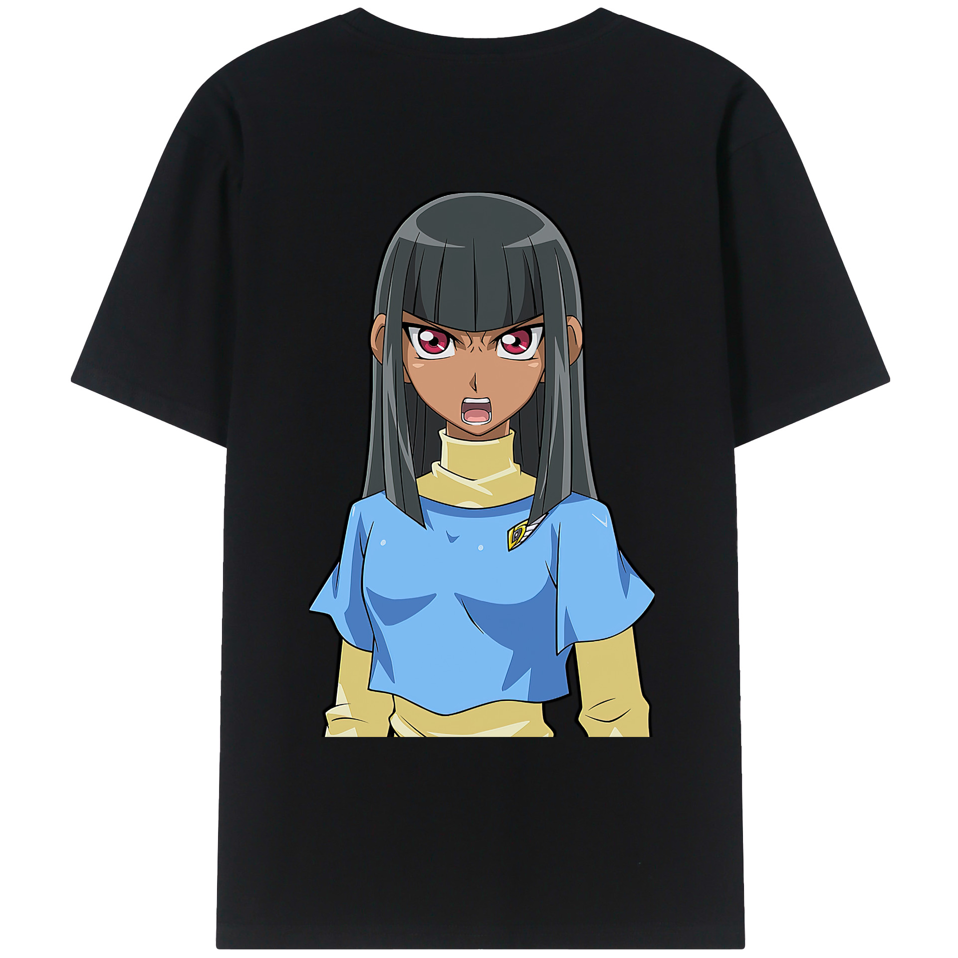 （画像用） 遊☆戯☆王 Yu-Gi-Oh! 綿100％ メンズ半袖Tシャツ（バックプリント） 通気性