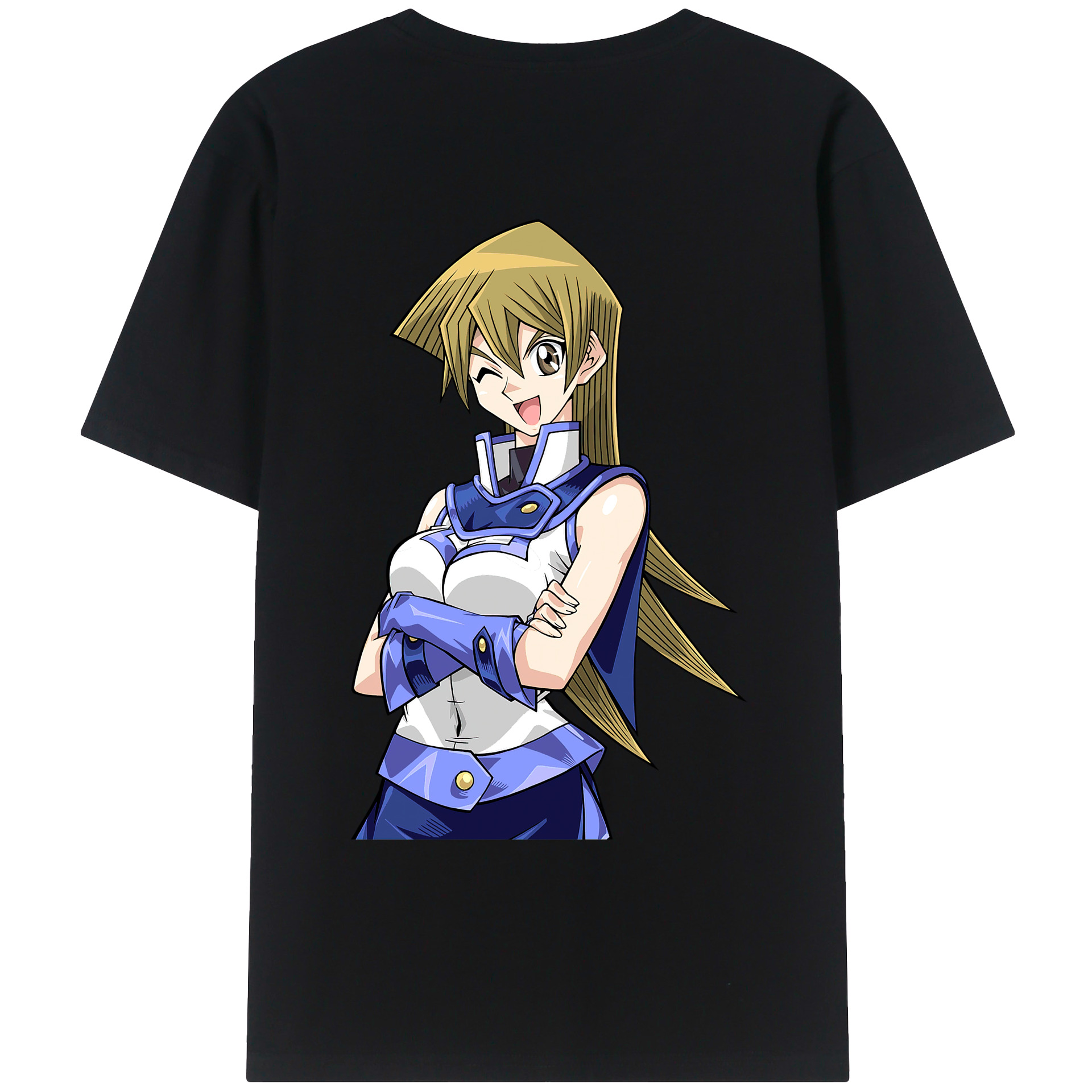 （画像用） 遊☆戯☆王 Yu-Gi-Oh! 綿100％ メンズ半袖Tシャツ（バックプリント） 通気性