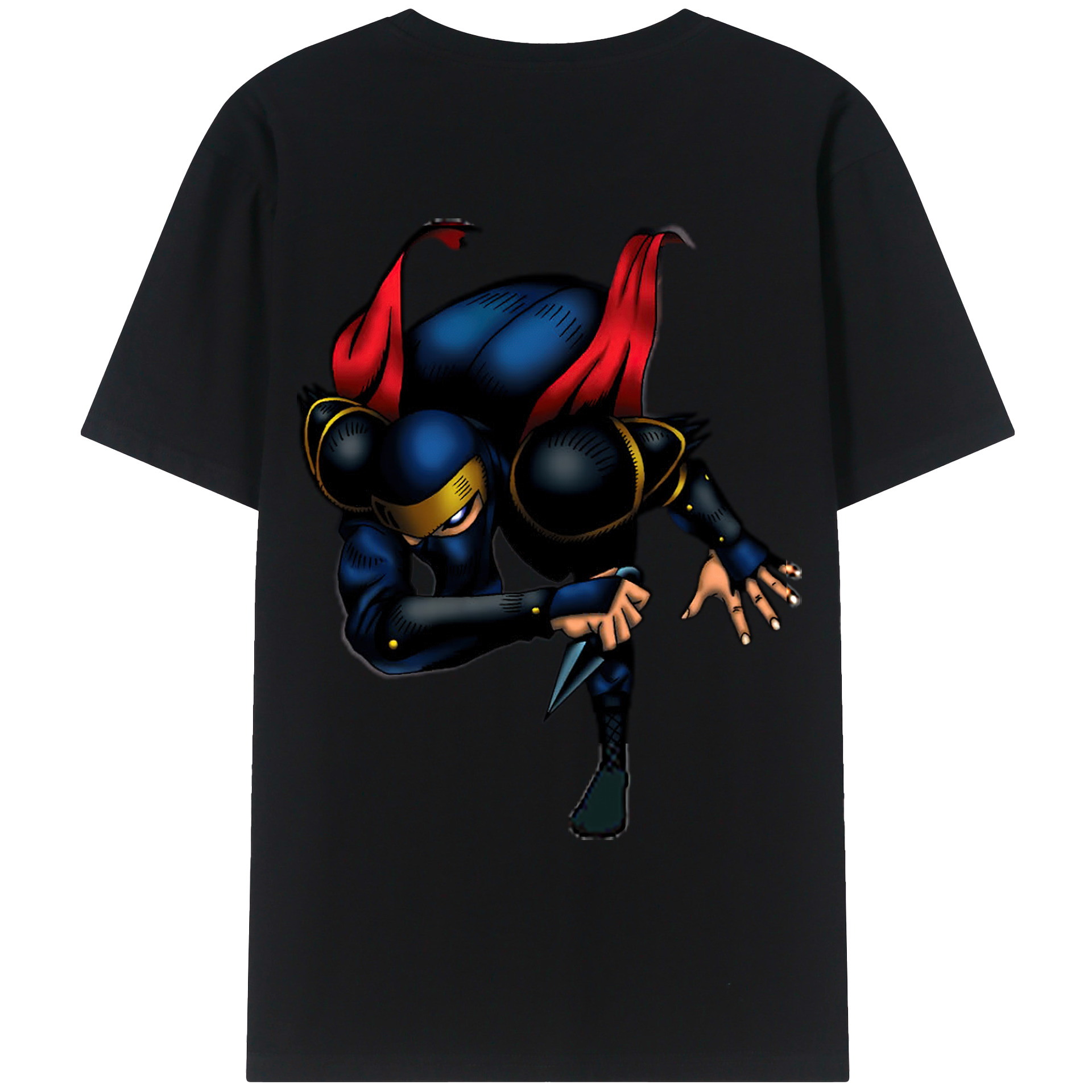 （画像用） 遊☆戯☆王 Yu-Gi-Oh! 綿100％ メンズ半袖Tシャツ（バックプリント） 通気性