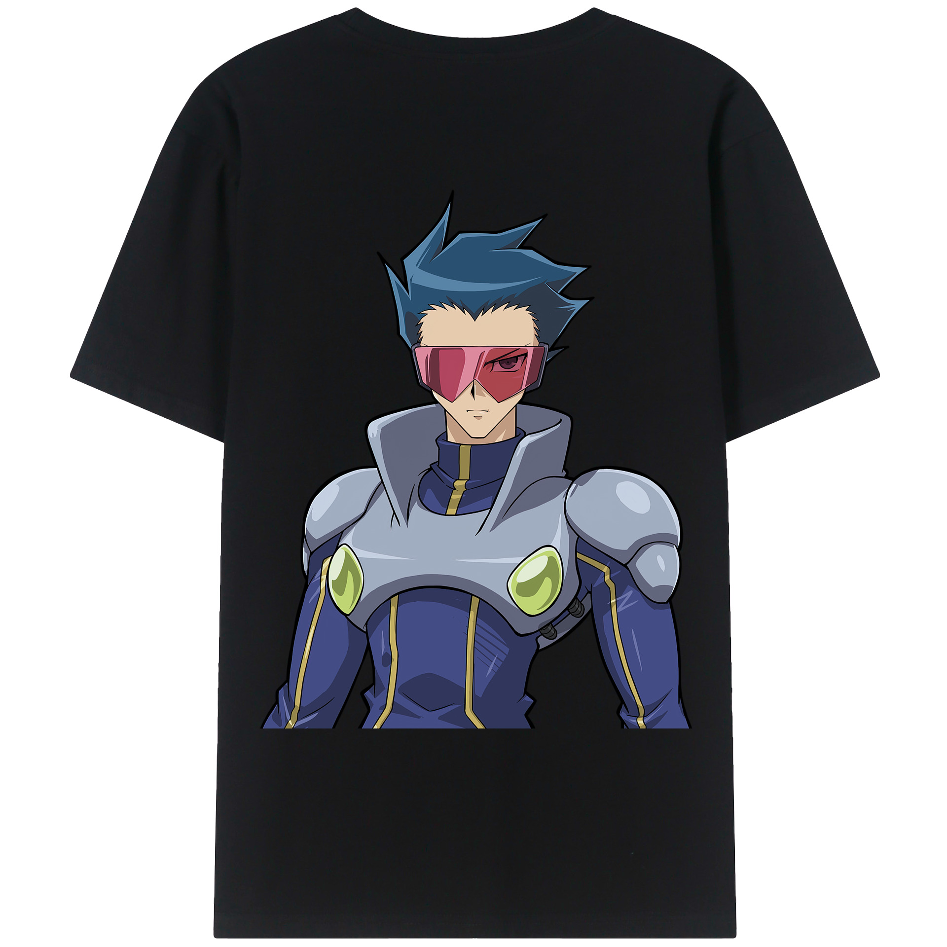 （画像用） 遊☆戯☆王 Yu-Gi-Oh! 綿100％ メンズ半袖Tシャツ（バックプリント） 通気性