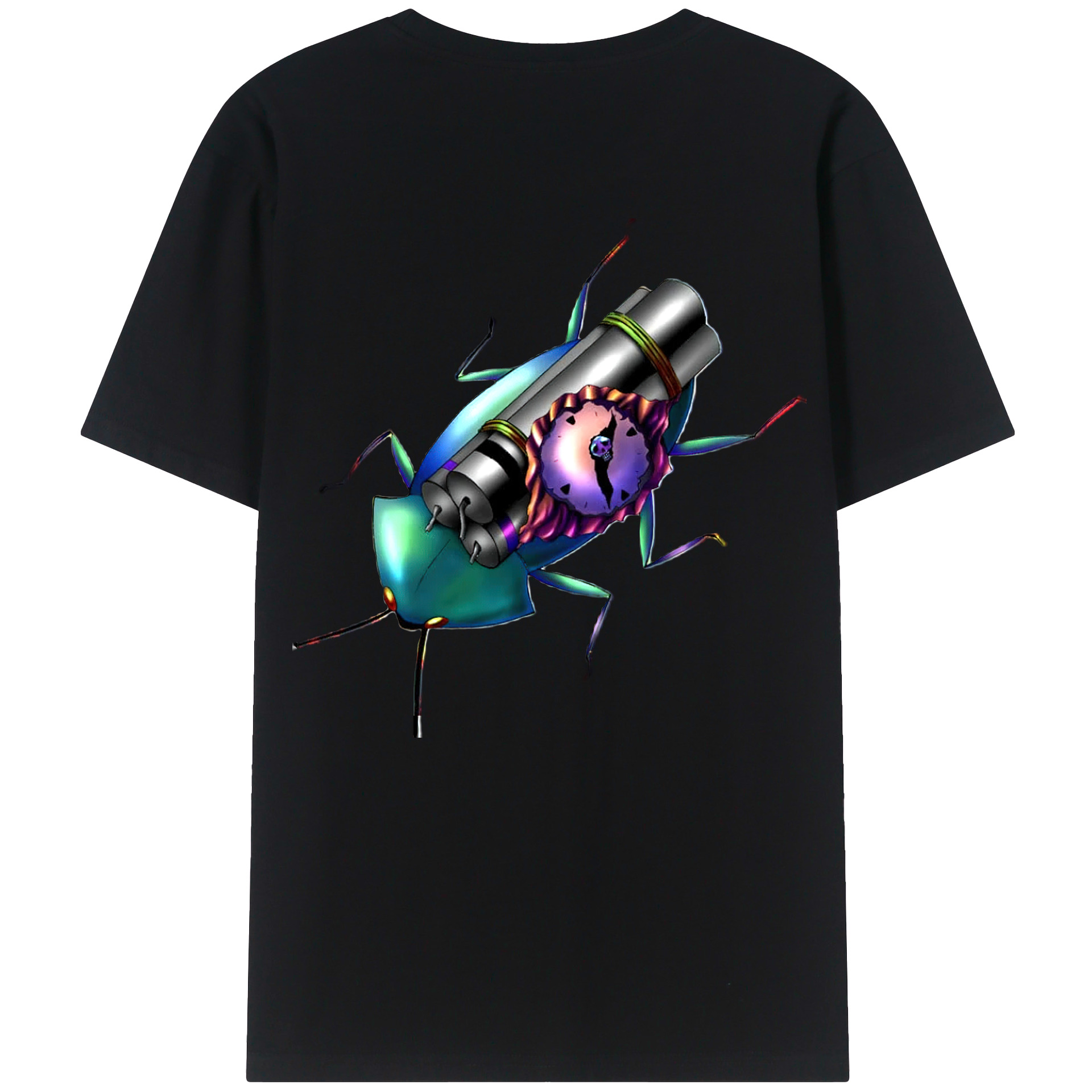 （画像用） 遊☆戯☆王 Yu-Gi-Oh! 綿100％ メンズ半袖Tシャツ（バックプリント） 通気性