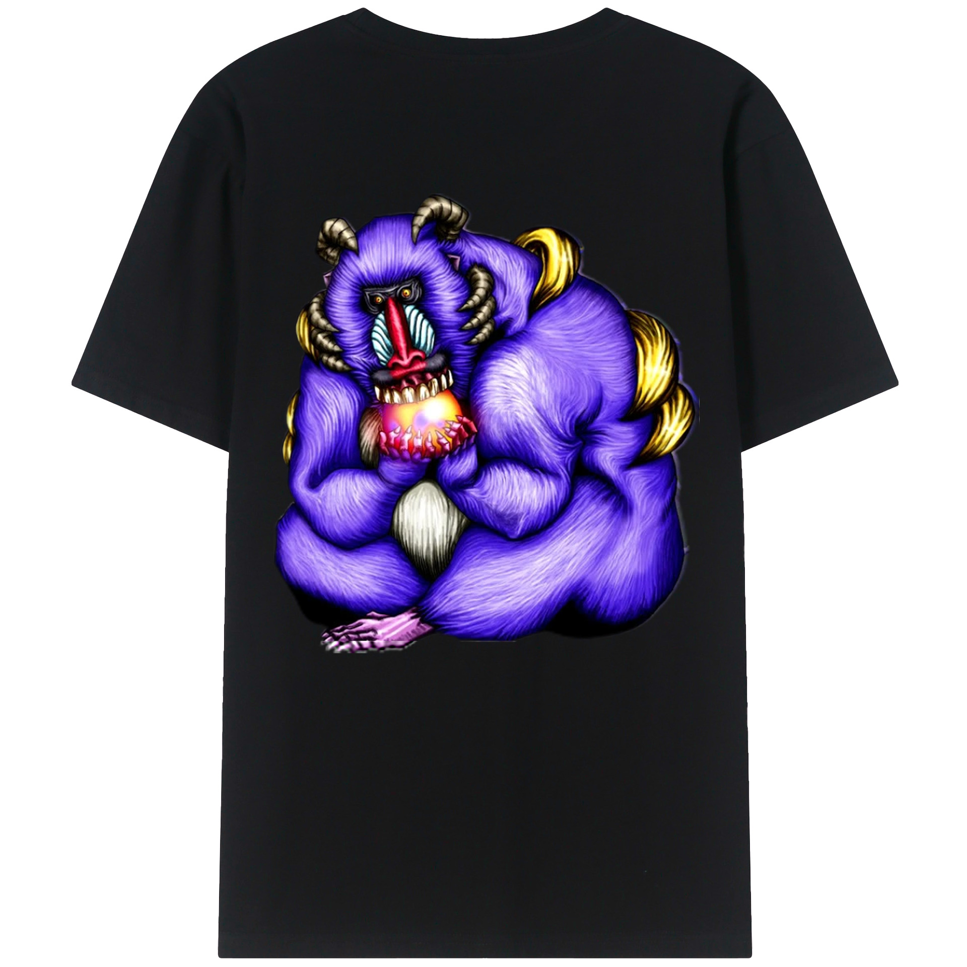 （画像用） 遊☆戯☆王 Yu-Gi-Oh! 綿100％ メンズ半袖Tシャツ（バックプリント） 通気性