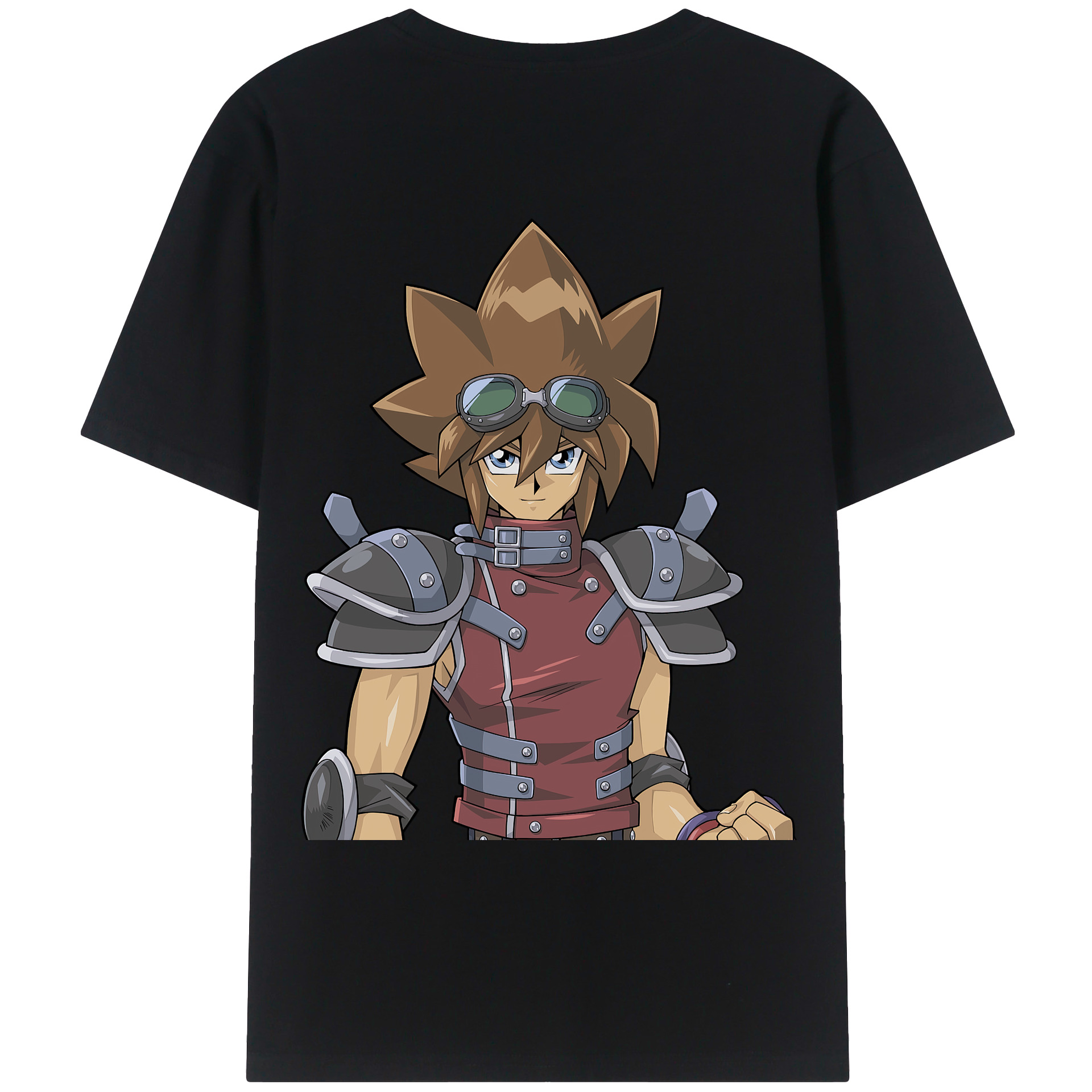 （画像用） 遊☆戯☆王 Yu-Gi-Oh! 綿100％ メンズ半袖Tシャツ（バックプリント） 通気性