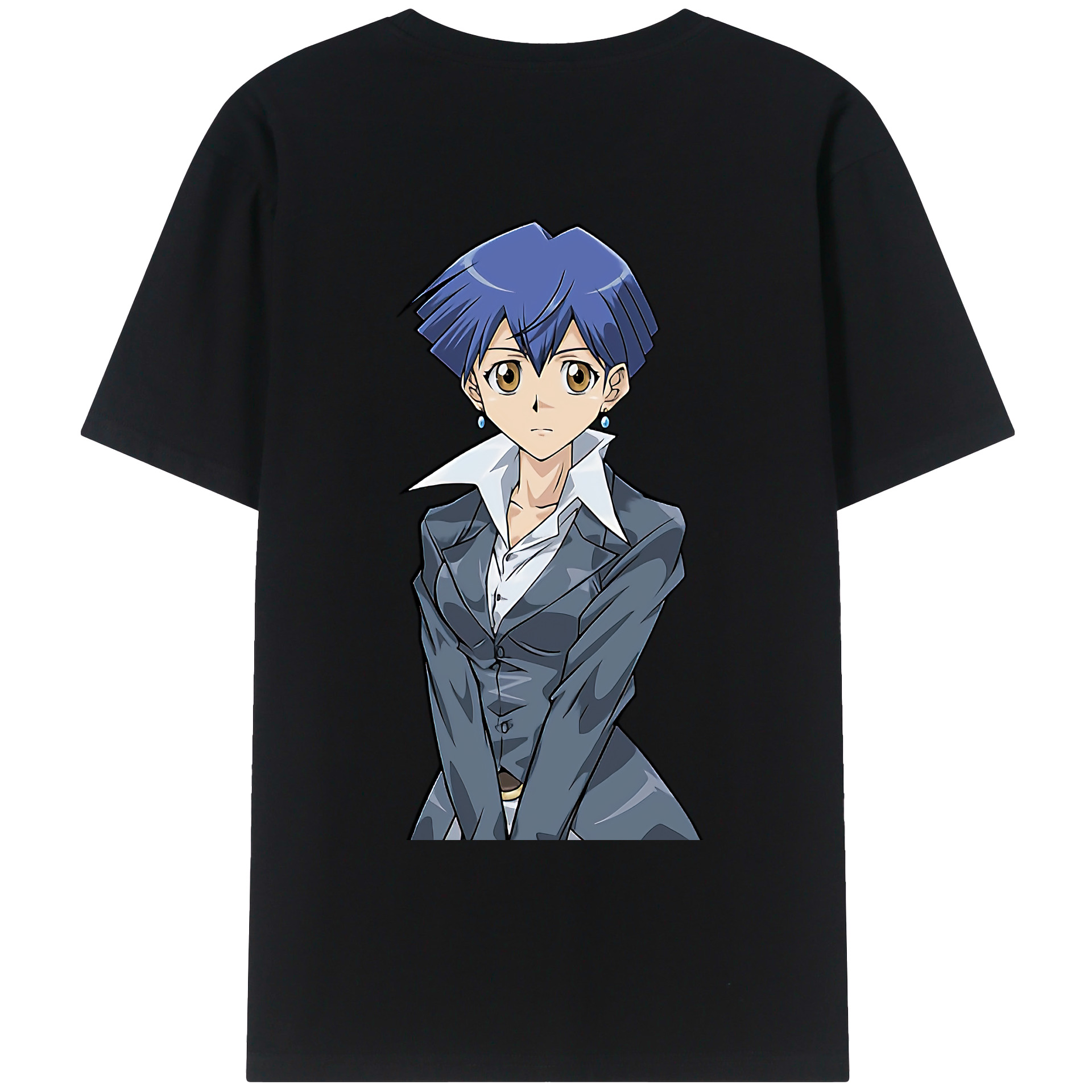 （画像用） 遊☆戯☆王 Yu-Gi-Oh! 綿100％ メンズ半袖Tシャツ（バックプリント） 通気性