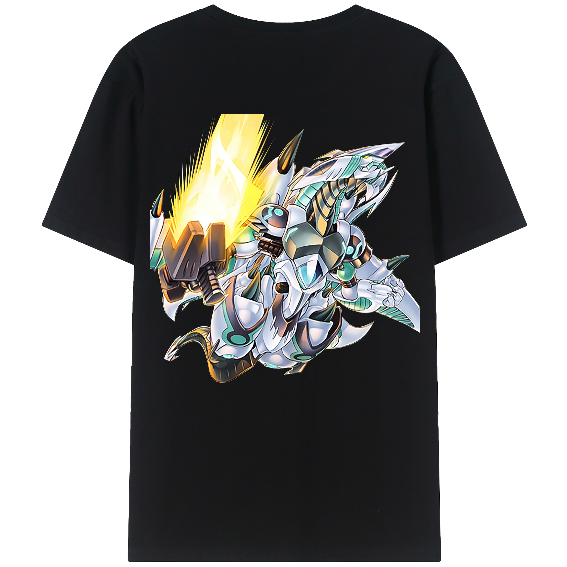 （画像用） 遊☆戯☆王 Yu-Gi-Oh! 綿100％ メンズ半袖Tシャツ（バックプリント） 通気性