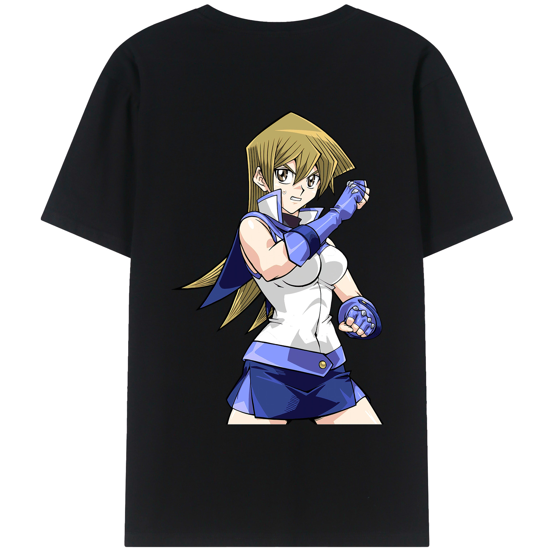（画像用） 遊☆戯☆王 Yu-Gi-Oh! 綿100％ メンズ半袖Tシャツ（バックプリント） 通気性