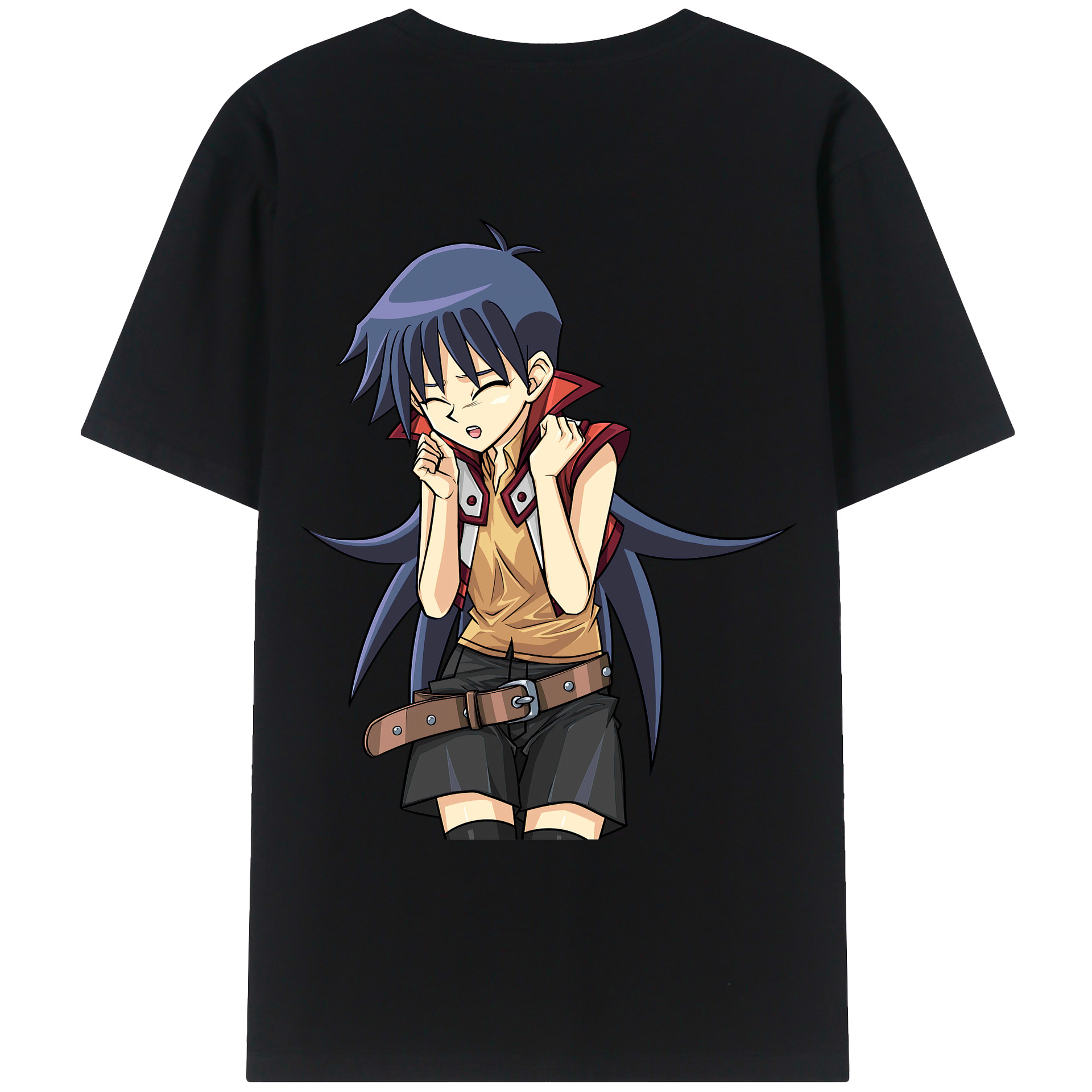 （画像用） 遊☆戯☆王 Yu-Gi-Oh! 綿100％ メンズ半袖Tシャツ（バックプリント） 通気性