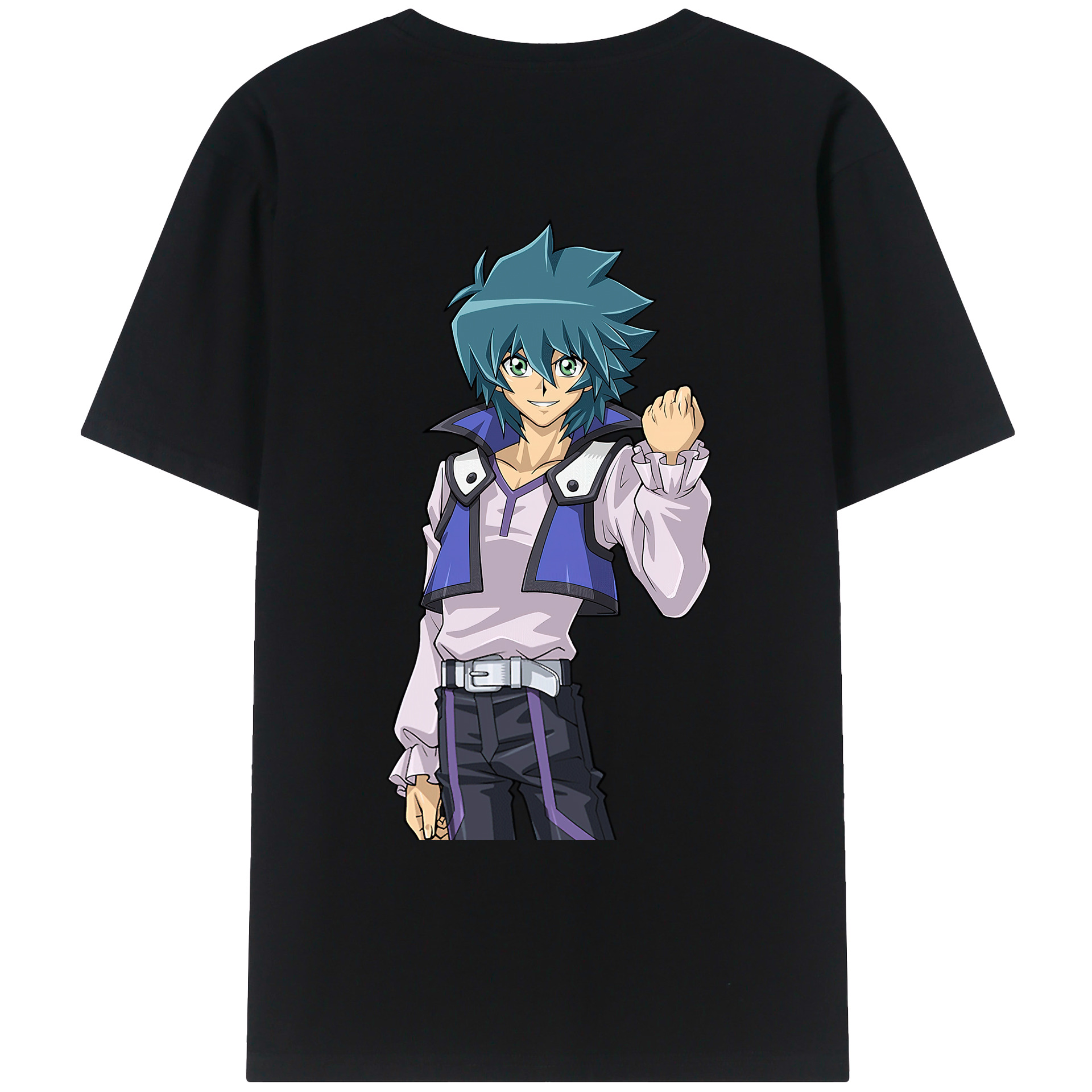 （画像用） 遊☆戯☆王 Yu-Gi-Oh! 綿100％ メンズ半袖Tシャツ（バックプリント） 通気性