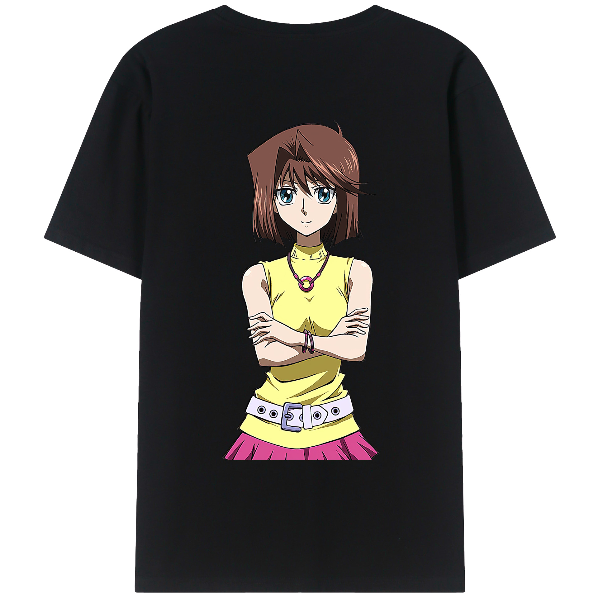 （画像用） 遊☆戯☆王 Yu-Gi-Oh! 綿100％ メンズ半袖Tシャツ（バックプリント） 通気性