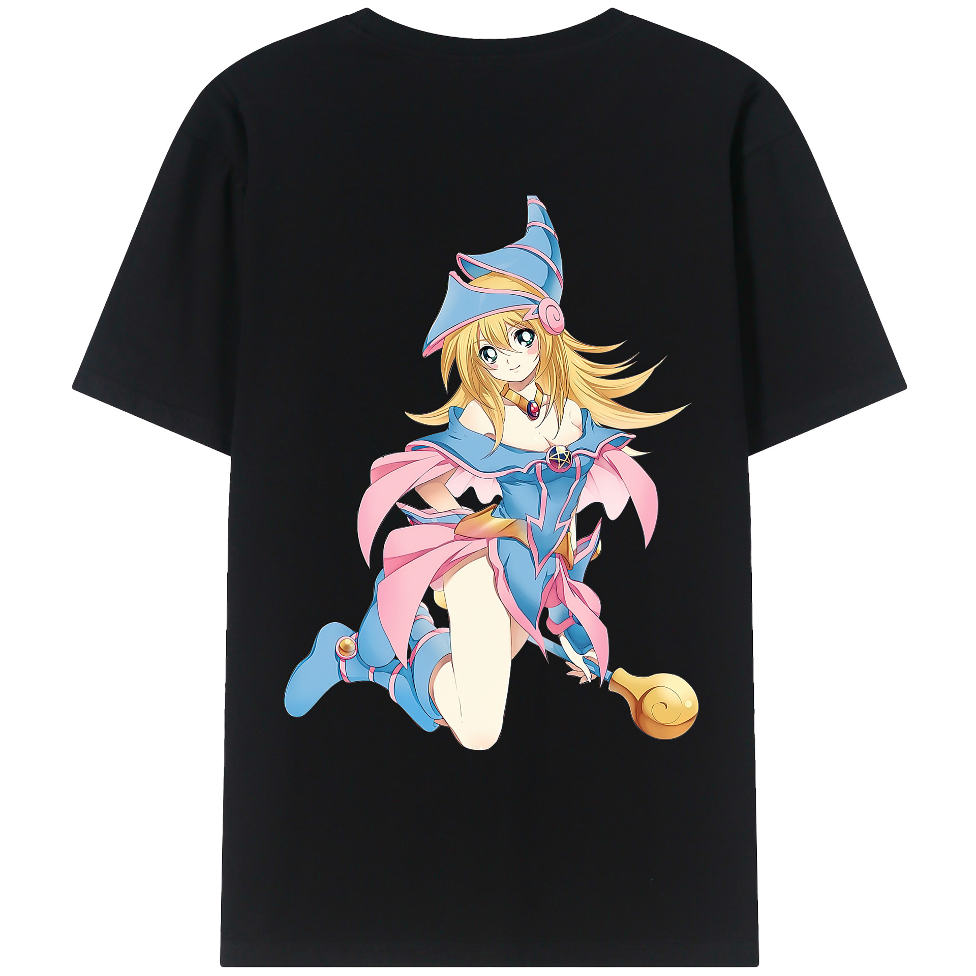 （画像用） 遊☆戯☆王 Yu-Gi-Oh! 綿100％ メンズ半袖Tシャツ（バックプリント） 通気性