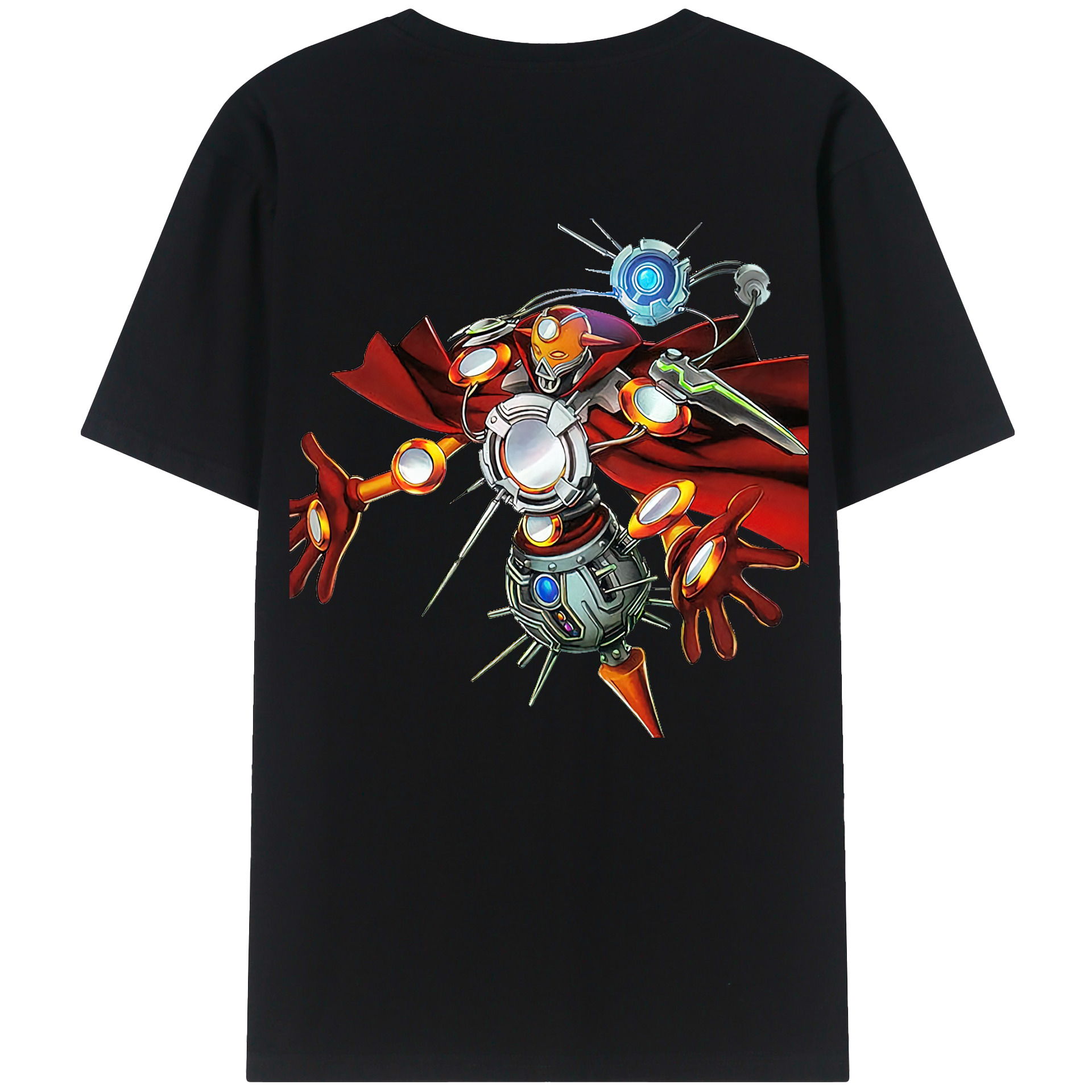（画像用） 遊☆戯☆王 Yu-Gi-Oh! 綿100％ メンズ半袖Tシャツ（バックプリント） 通気性