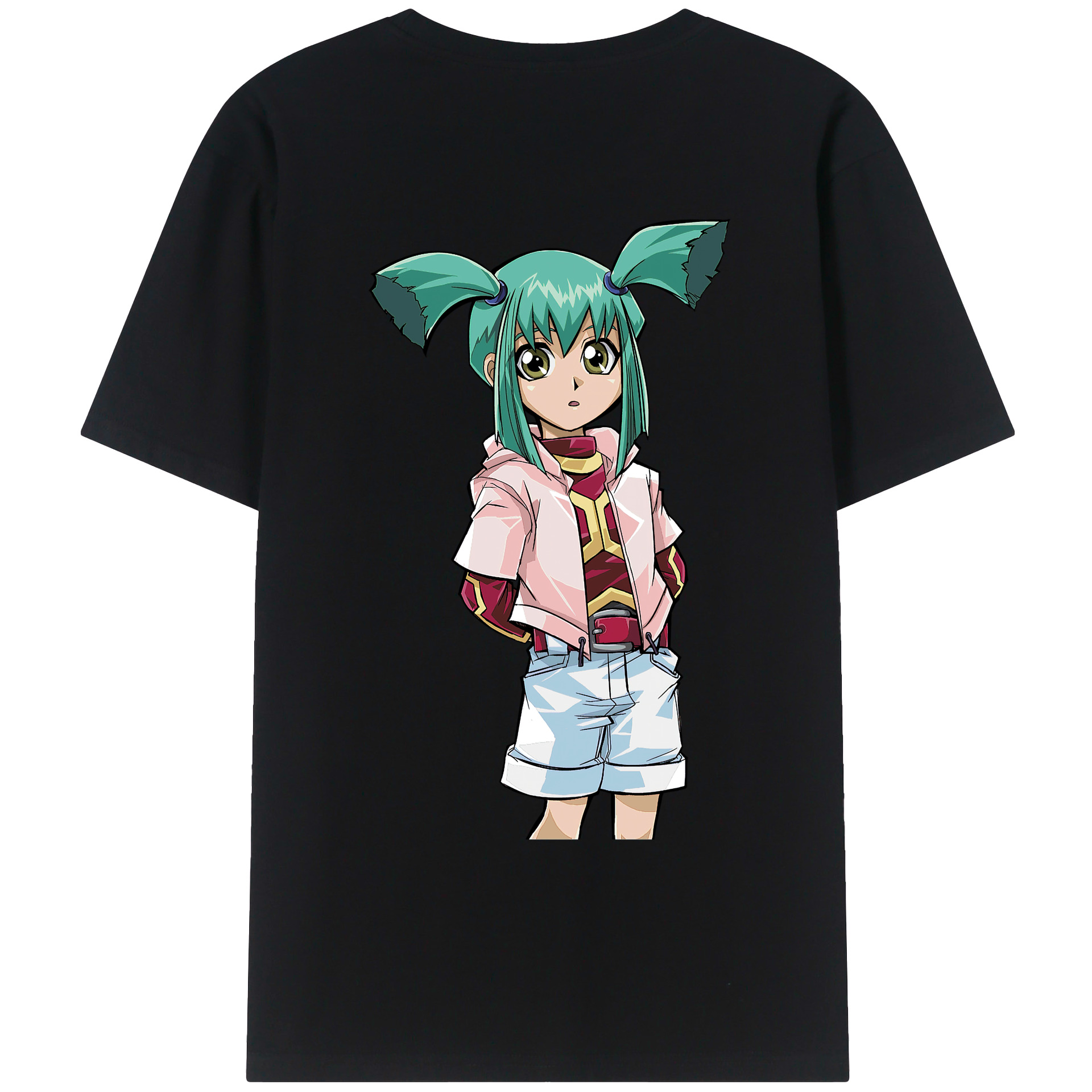 （画像用） 遊☆戯☆王 Yu-Gi-Oh! 綿100％ メンズ半袖Tシャツ（バックプリント） 通気性