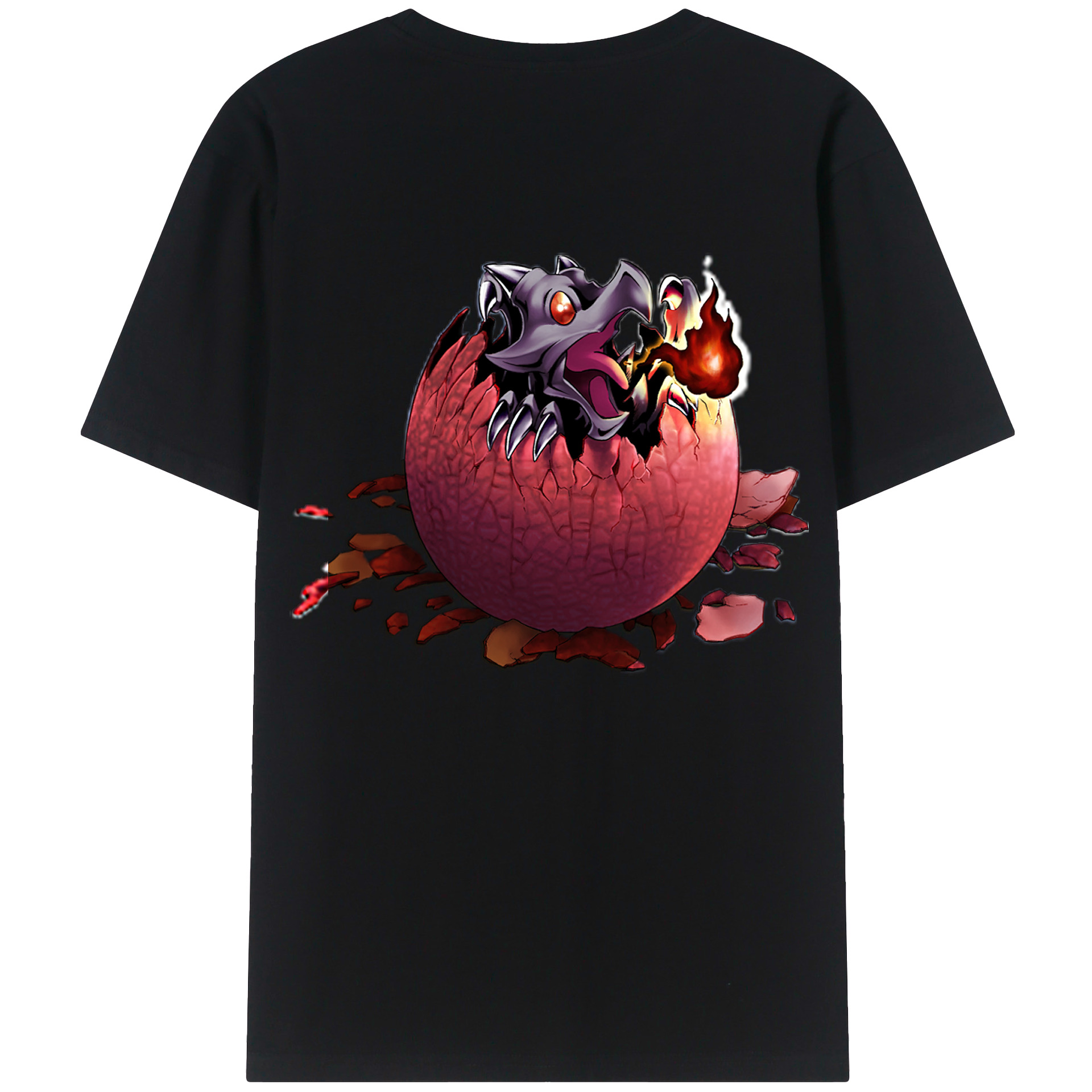（画像用） 遊☆戯☆王 Yu-Gi-Oh! 綿100％ メンズ半袖Tシャツ（バックプリント） 通気性