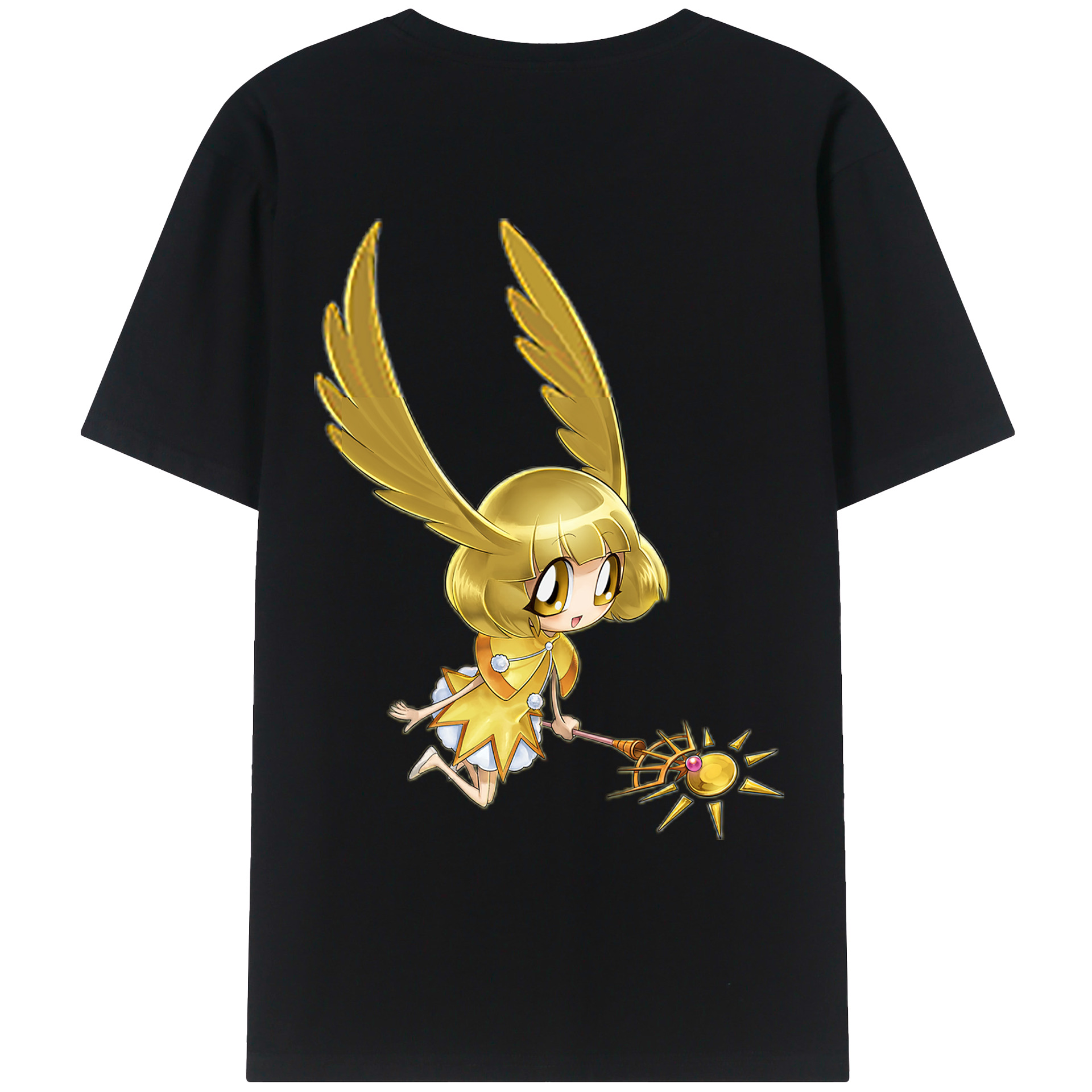 （画像用） 遊☆戯☆王 Yu-Gi-Oh! 綿100％ メンズ半袖Tシャツ（バックプリント） 通気性