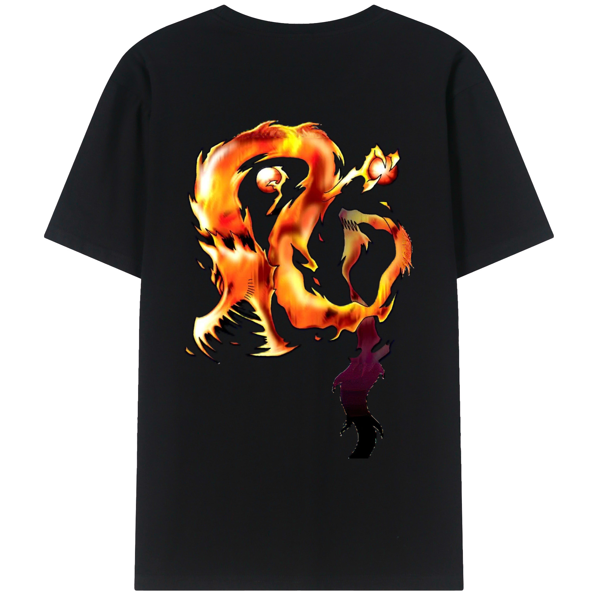 （画像用） 遊☆戯☆王 Yu-Gi-Oh! 綿100％ メンズ半袖Tシャツ（バックプリント） 通気性