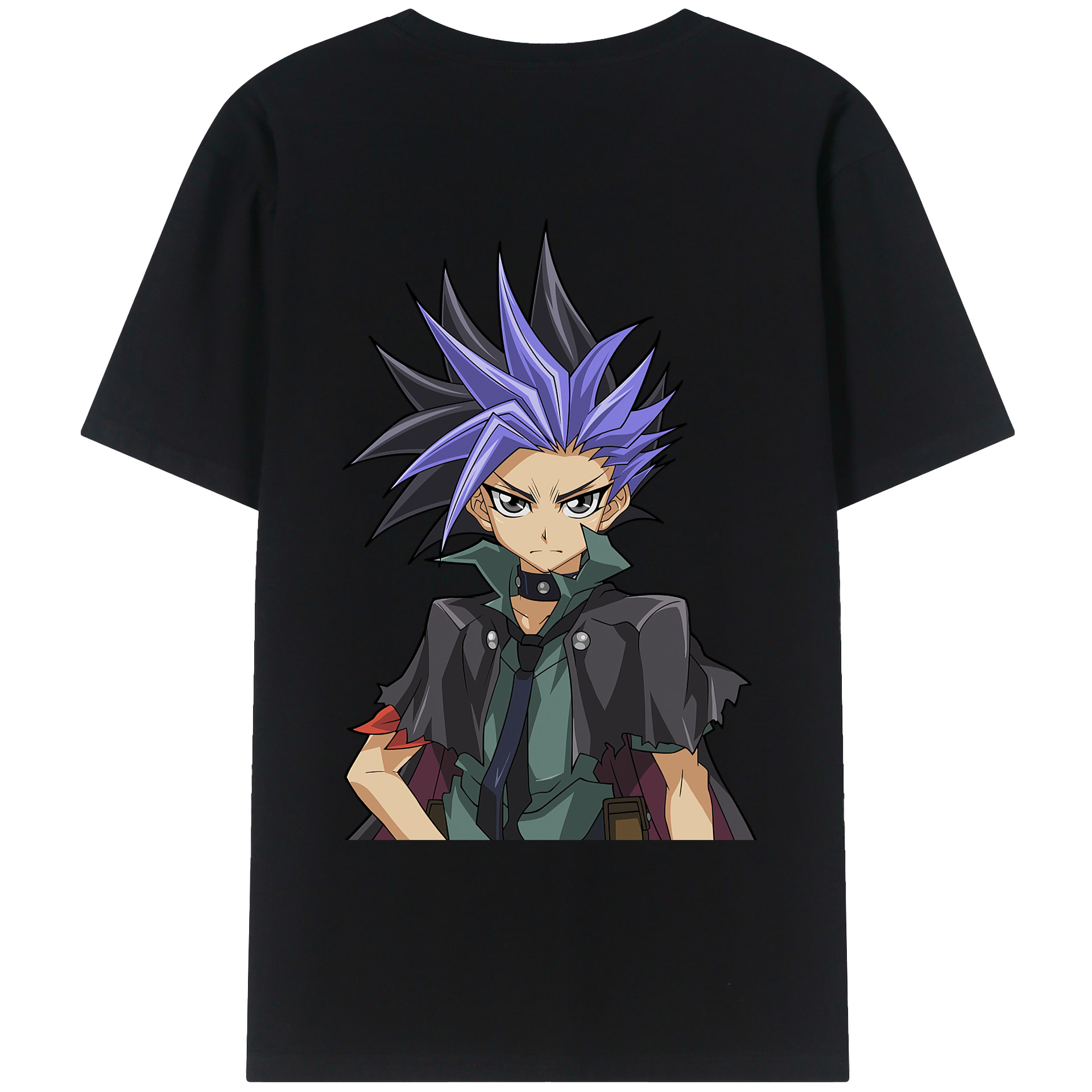 （画像用） 遊☆戯☆王 Yu-Gi-Oh! 綿100％ メンズ半袖Tシャツ（バックプリント） 通気性