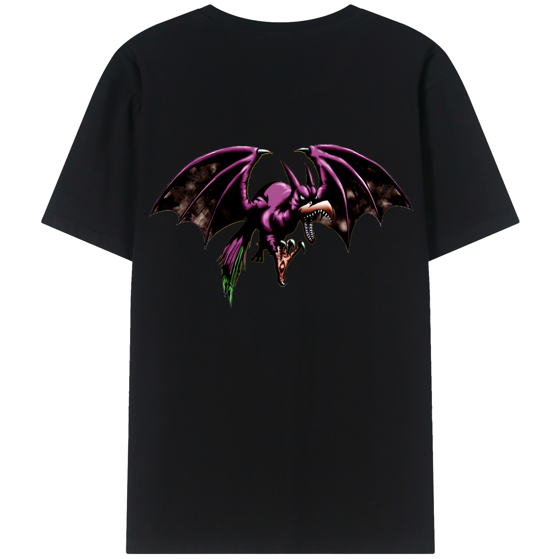 （画像用） 遊☆戯☆王 Yu-Gi-Oh! 綿100％ メンズ半袖Tシャツ（バックプリント） 通気性