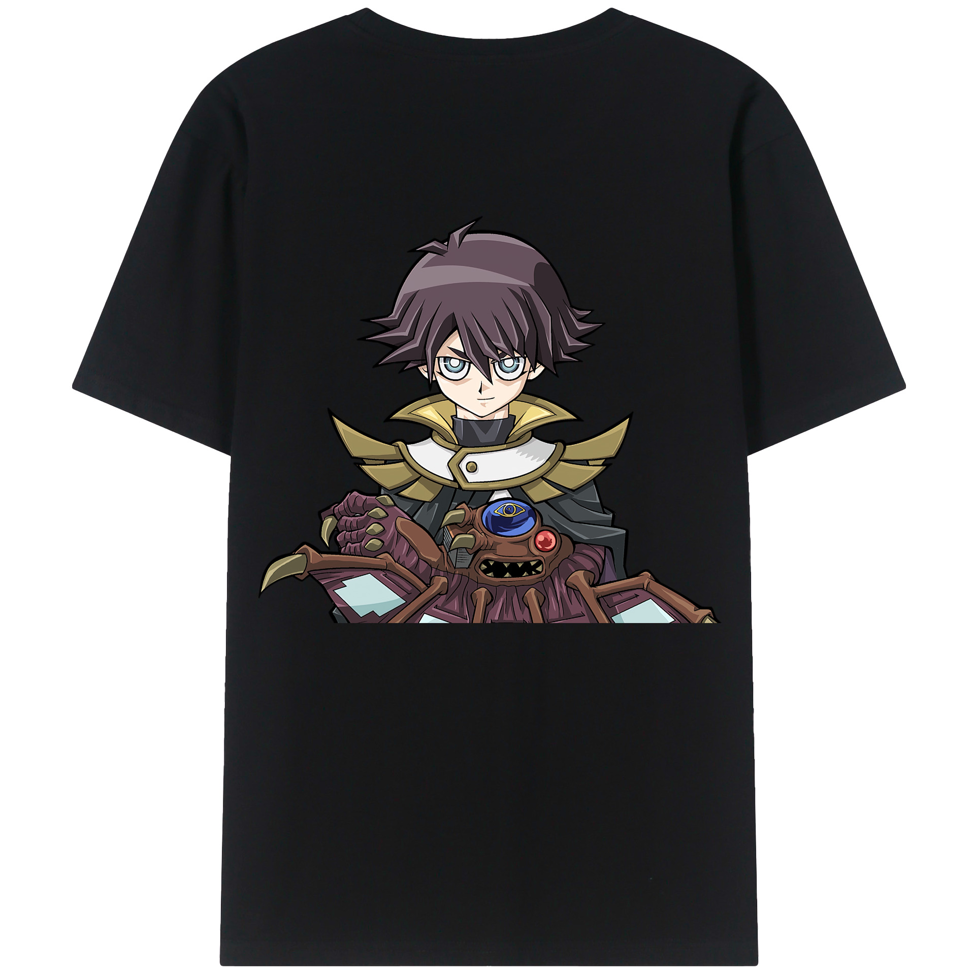 （画像用） 遊☆戯☆王 Yu-Gi-Oh! 綿100％ メンズ半袖Tシャツ（バックプリント） 通気性