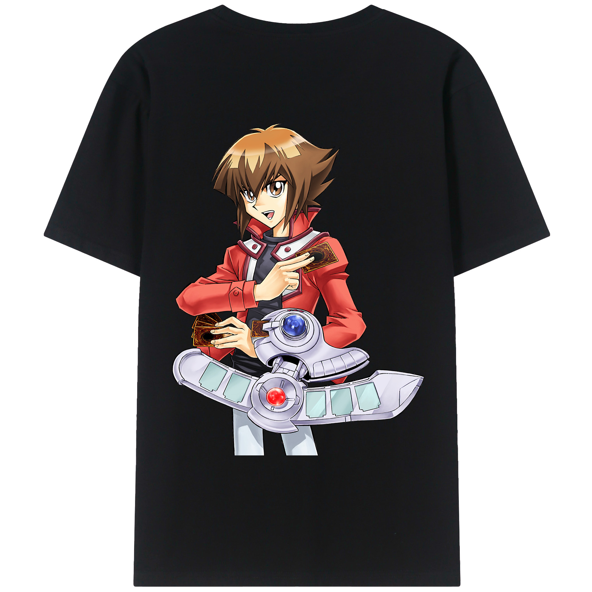 （画像用） 遊☆戯☆王 Yu-Gi-Oh! 綿100％ メンズ半袖Tシャツ（バックプリント） 通気性