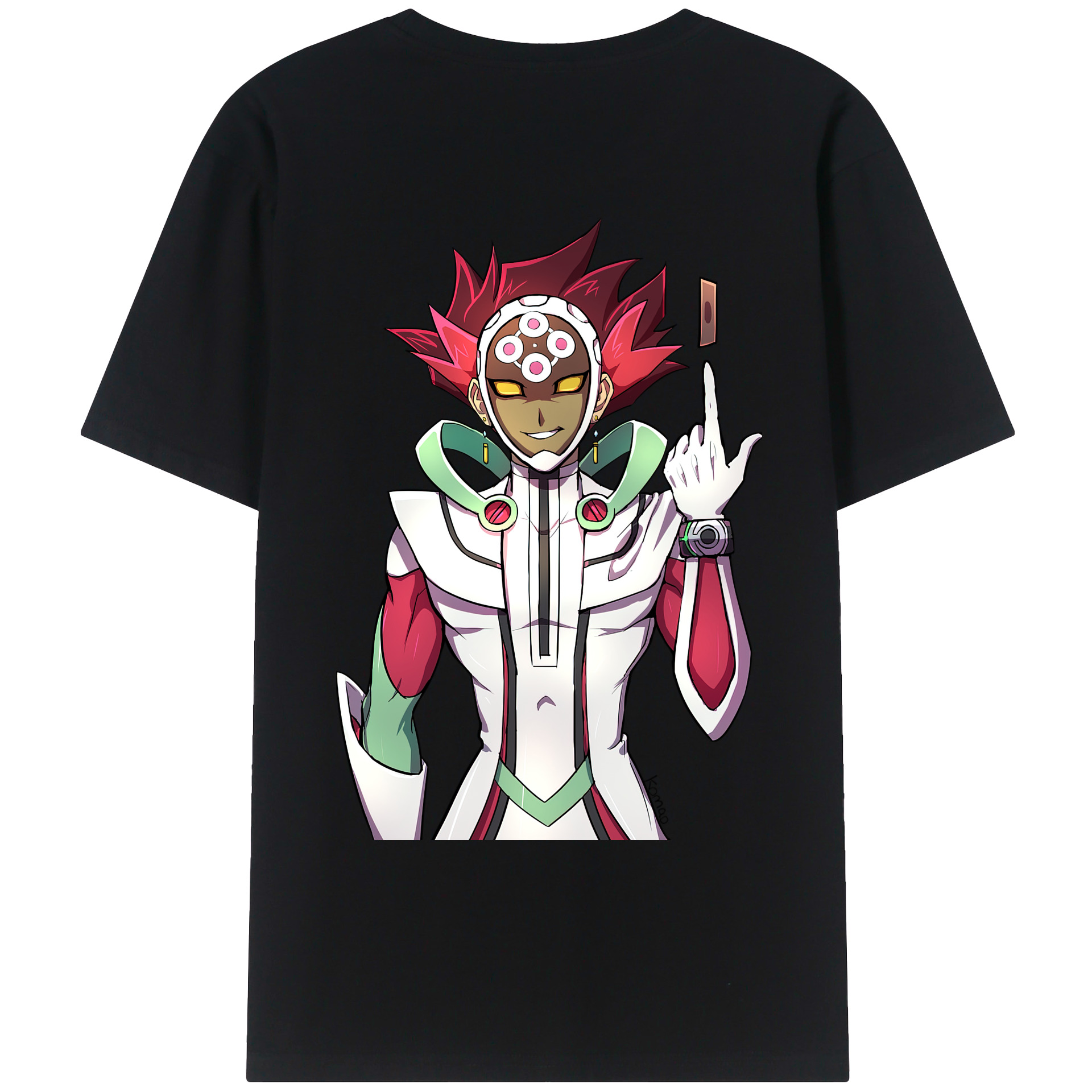 （画像用） 遊☆戯☆王 Yu-Gi-Oh! 綿100％ メンズ半袖Tシャツ（バックプリント） 通気性