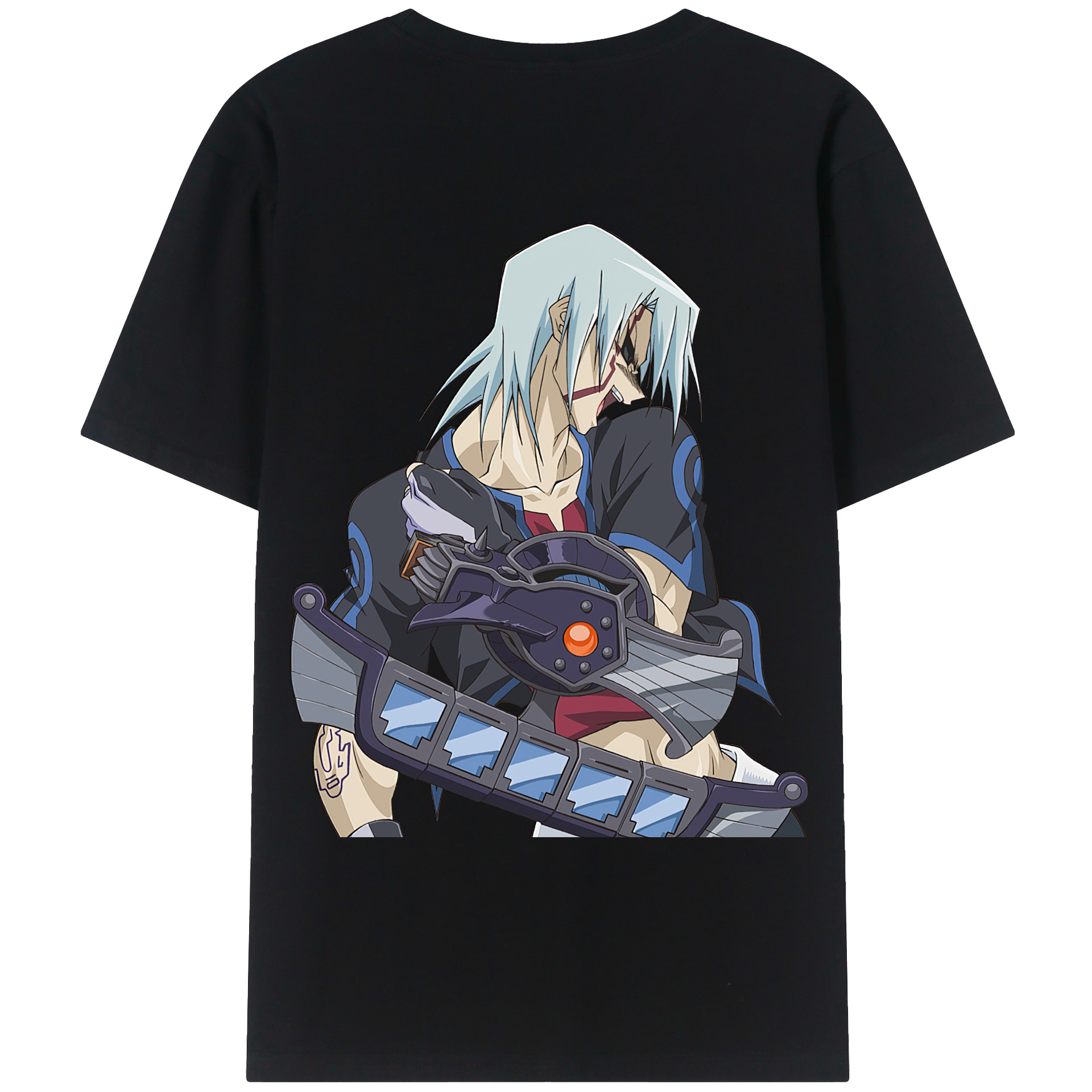 （画像用） 遊☆戯☆王 Yu-Gi-Oh! 綿100％ メンズ半袖Tシャツ（バックプリント） 通気性