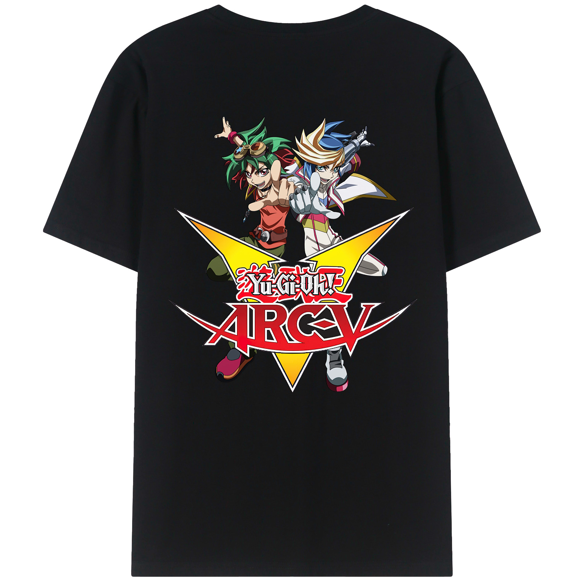 （画像用） 遊☆戯☆王 Yu-Gi-Oh! 綿100％ メンズ半袖Tシャツ（バックプリント） 通気性