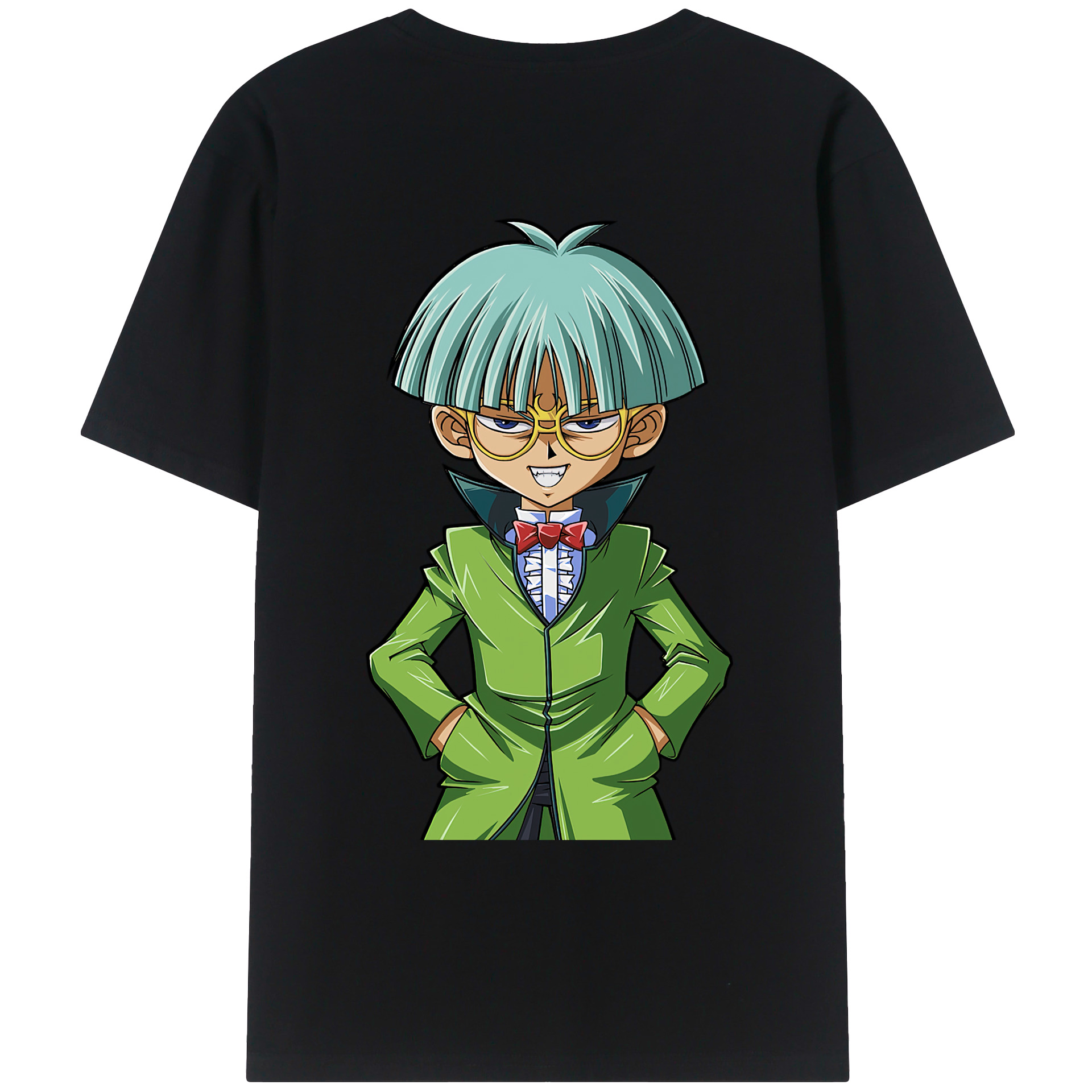 （画像用） 遊☆戯☆王 Yu-Gi-Oh! 綿100％ メンズ半袖Tシャツ（バックプリント） 通気性