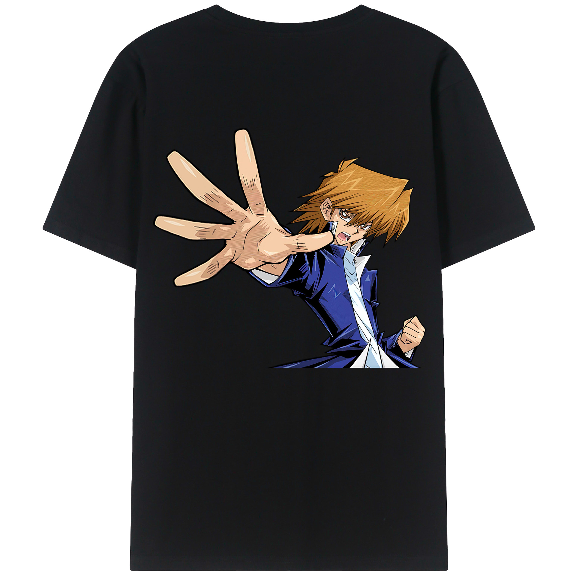 （画像用） 遊☆戯☆王 Yu-Gi-Oh! 綿100％ メンズ半袖Tシャツ（バックプリント） 通気性