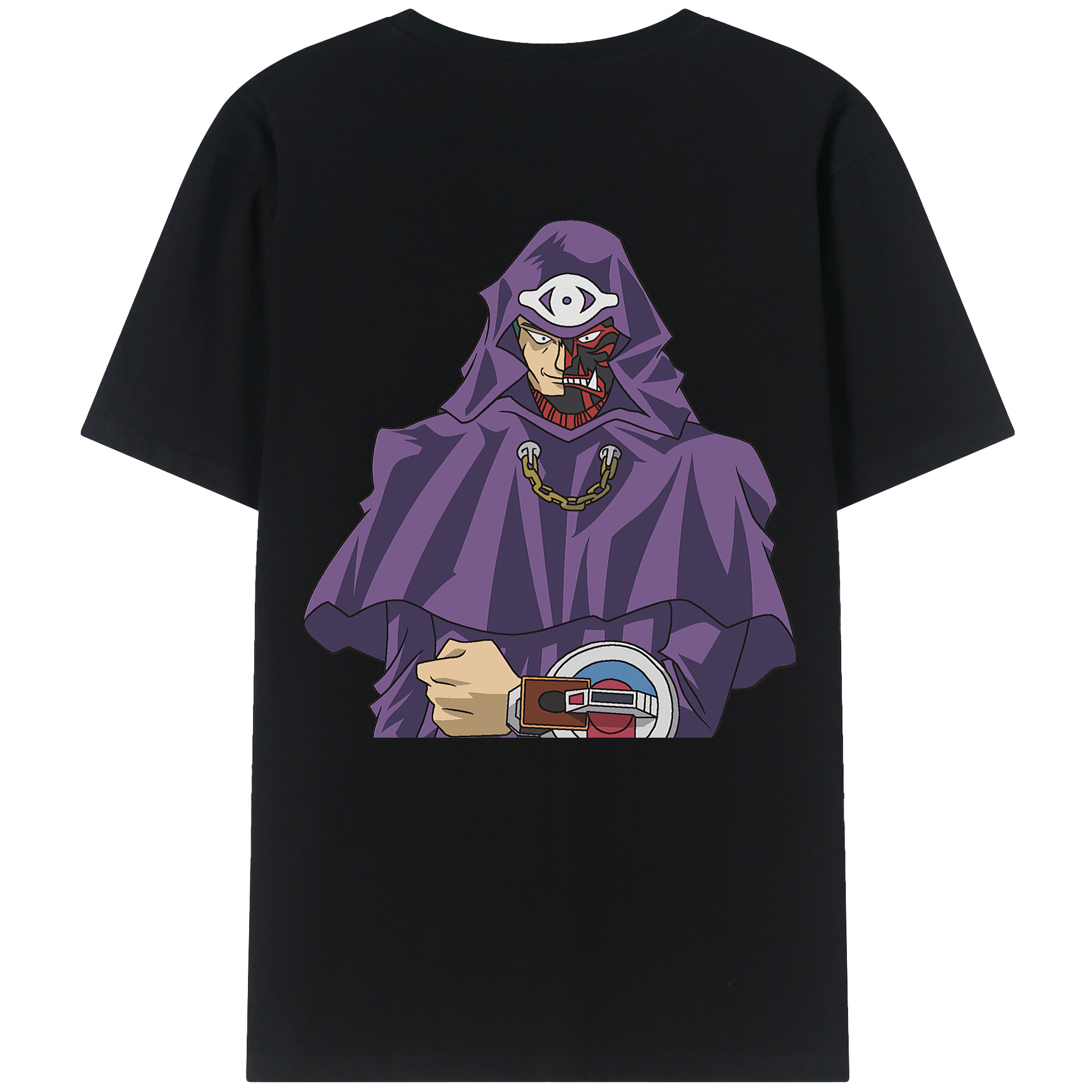 （画像用） 遊☆戯☆王 Yu-Gi-Oh! 綿100％ メンズ半袖Tシャツ（バックプリント） 通気性